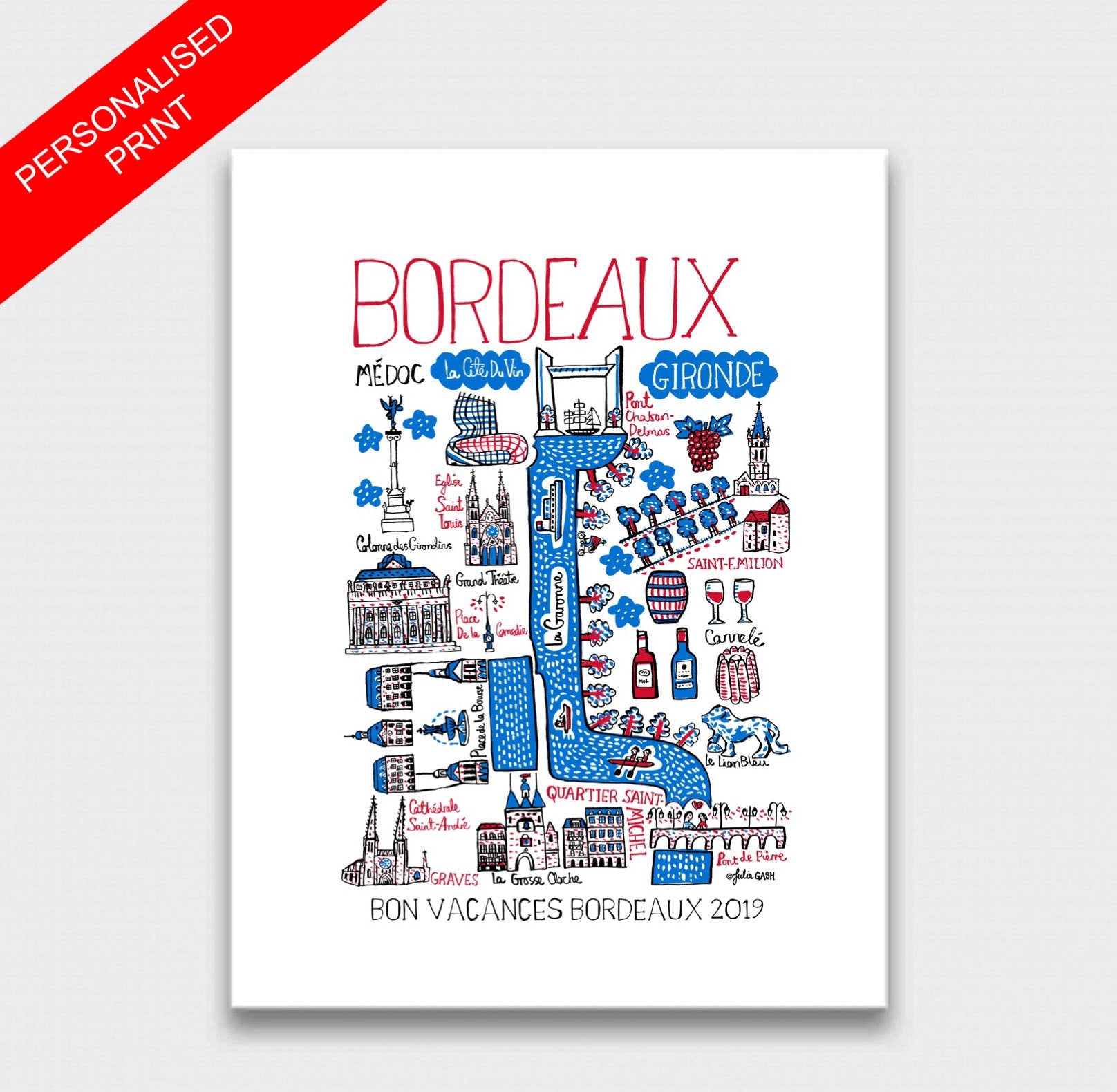 Bordeaux Art Print - Julia Gash