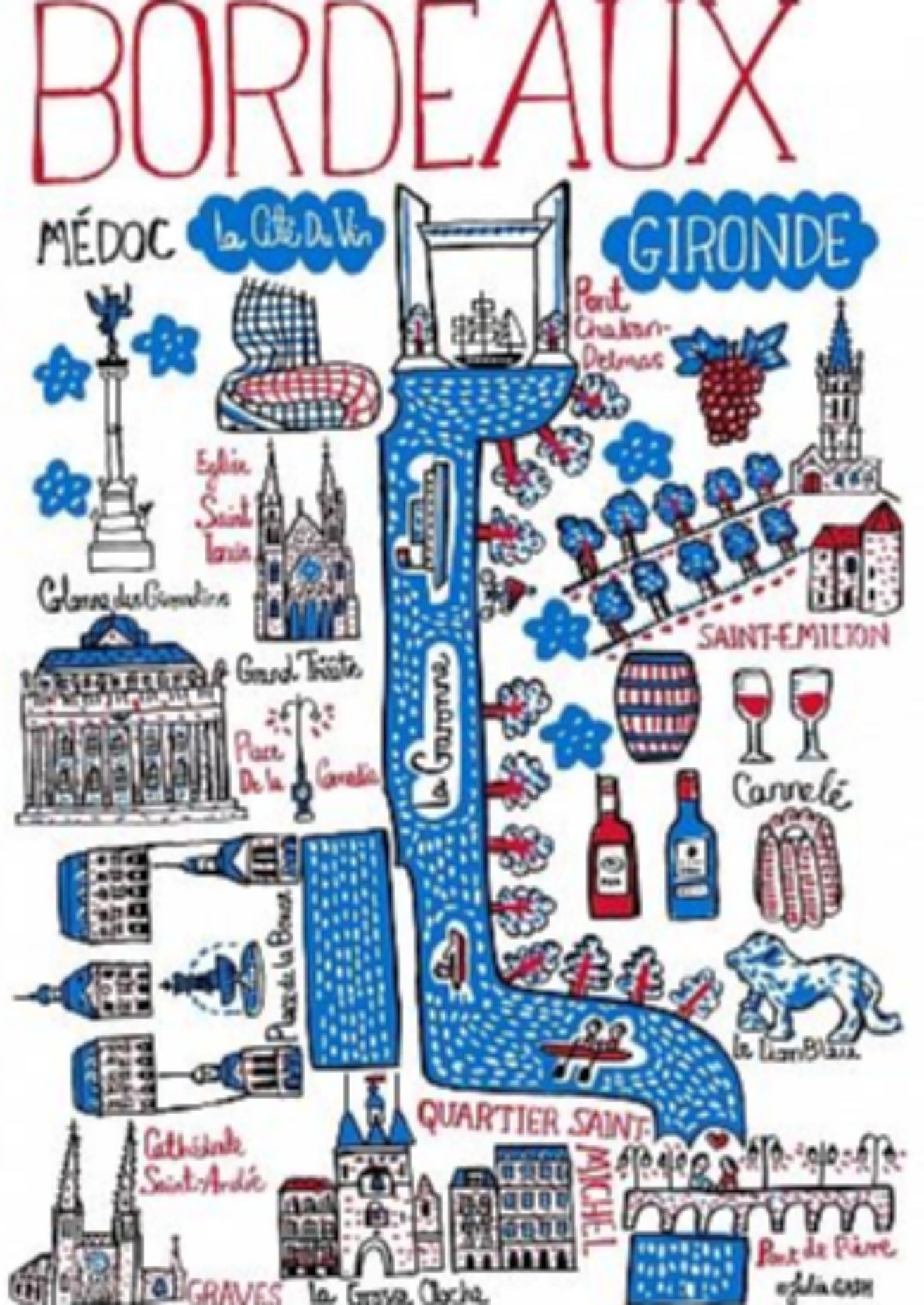 Bordeaux Art Print - Julia Gash