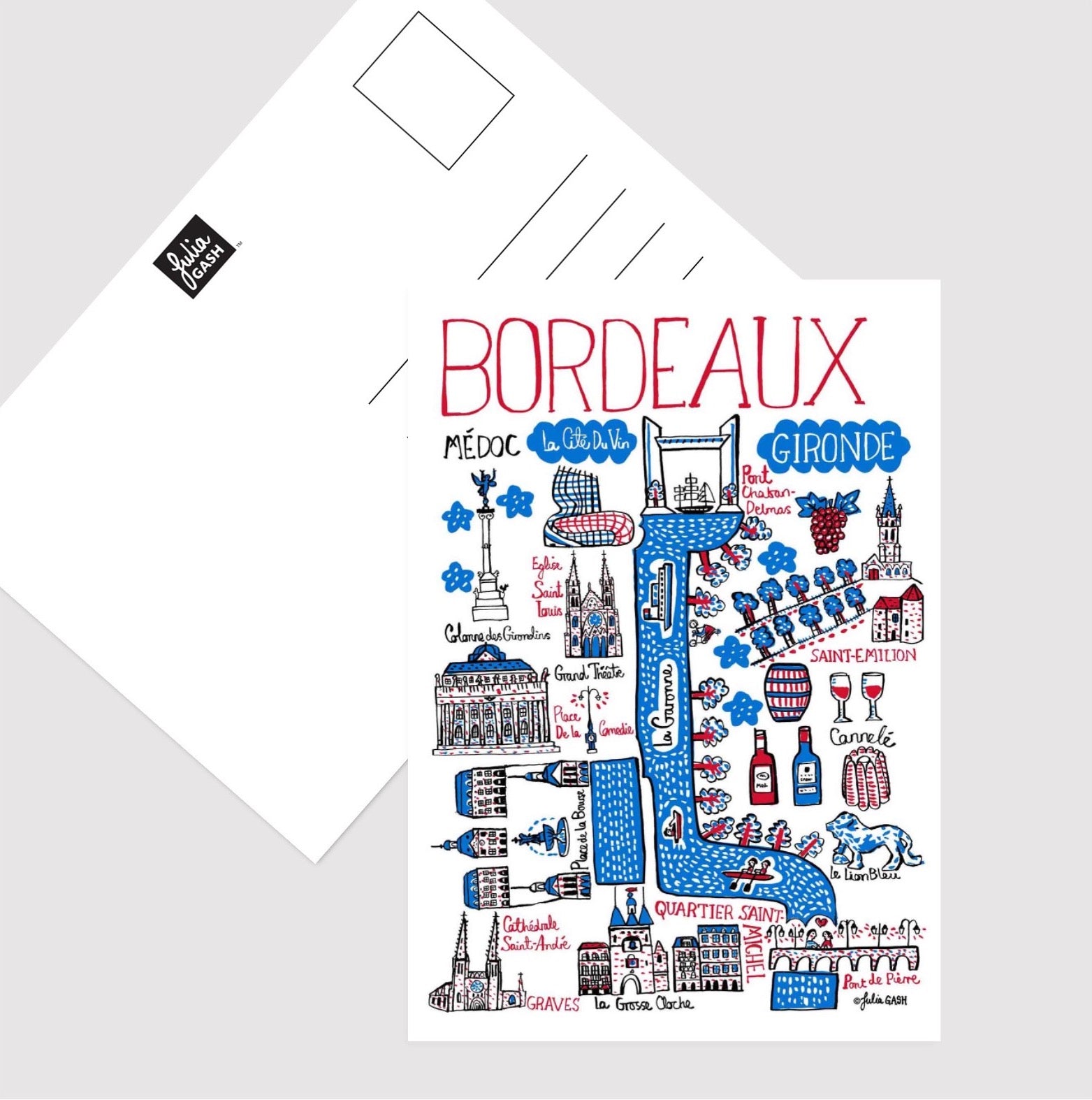 Bordeaux Postcard - Julia Gash