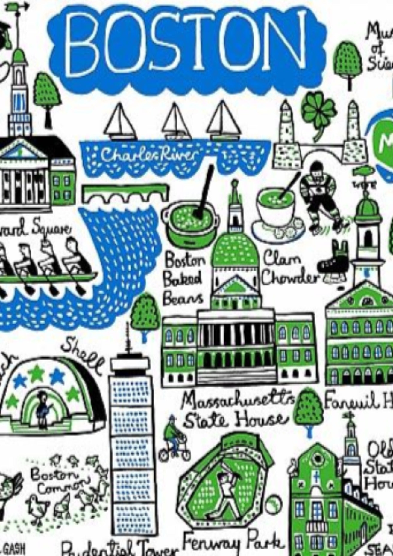 Boston Art Print - Julia Gash