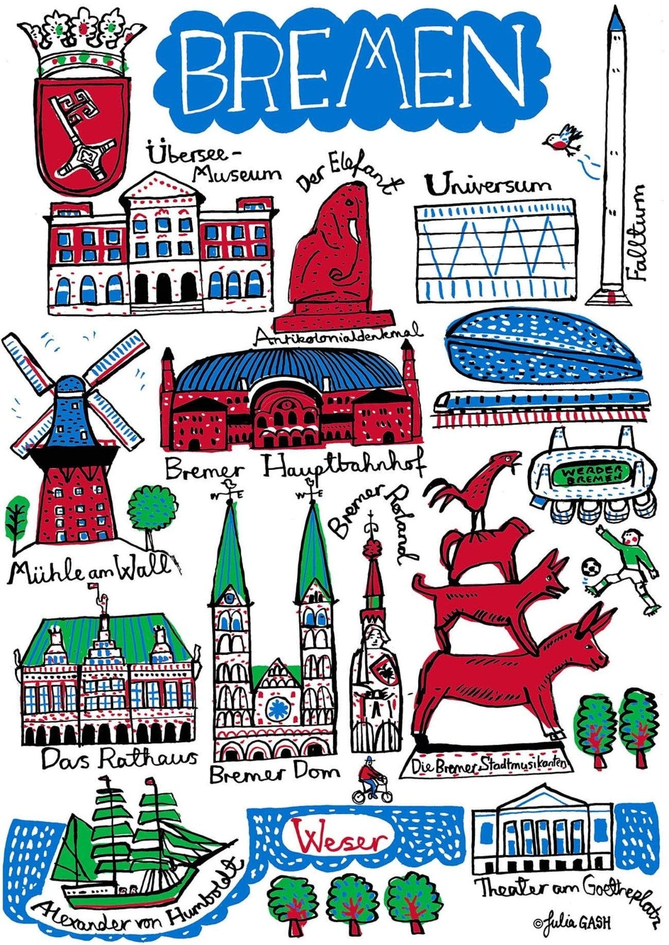 Bremen Postcard - Julia Gash