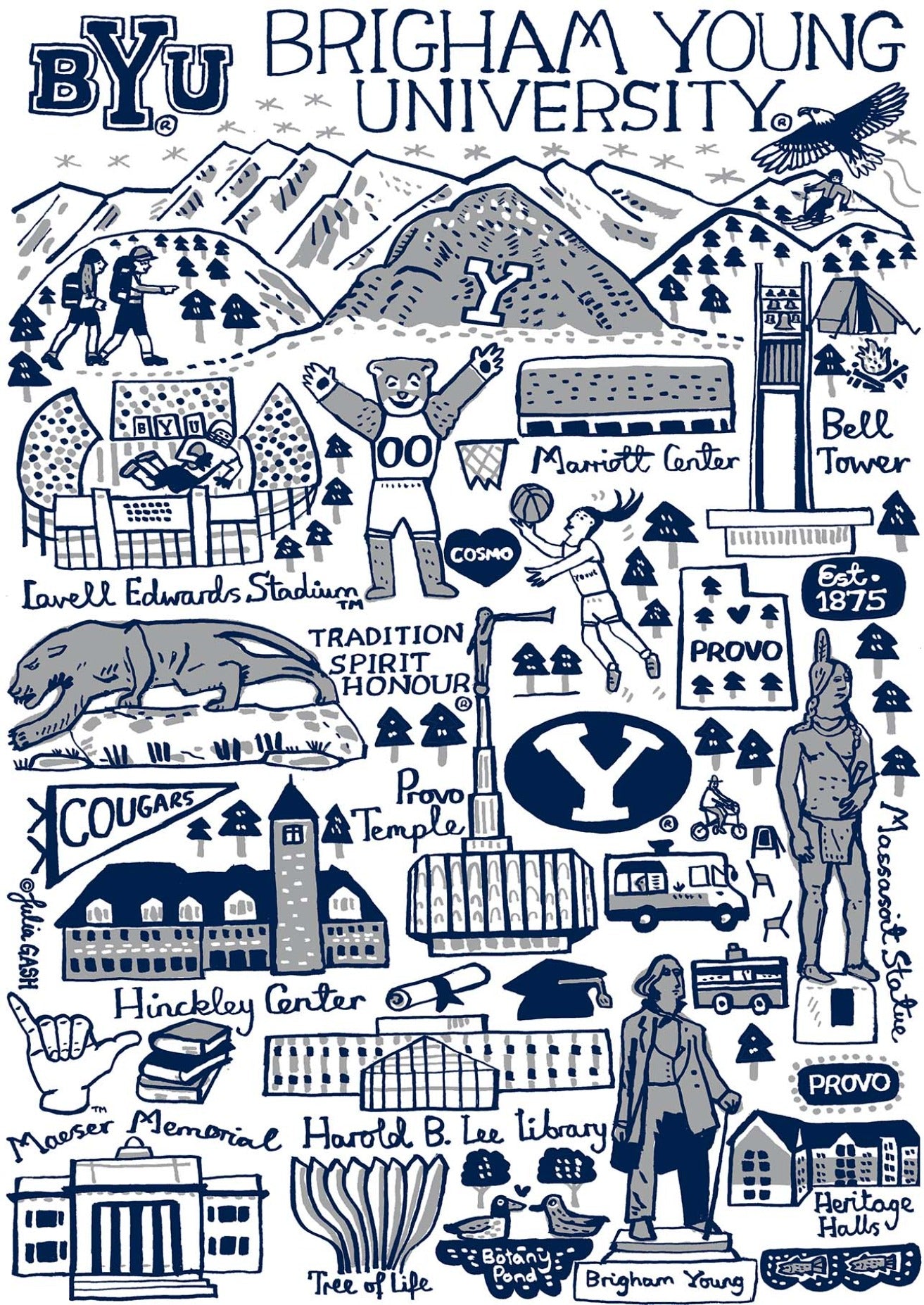 Brigham Young University by Julia Gash