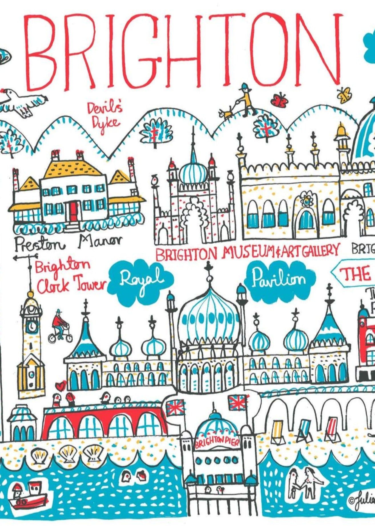 Brighton Art Print - Julia Gash