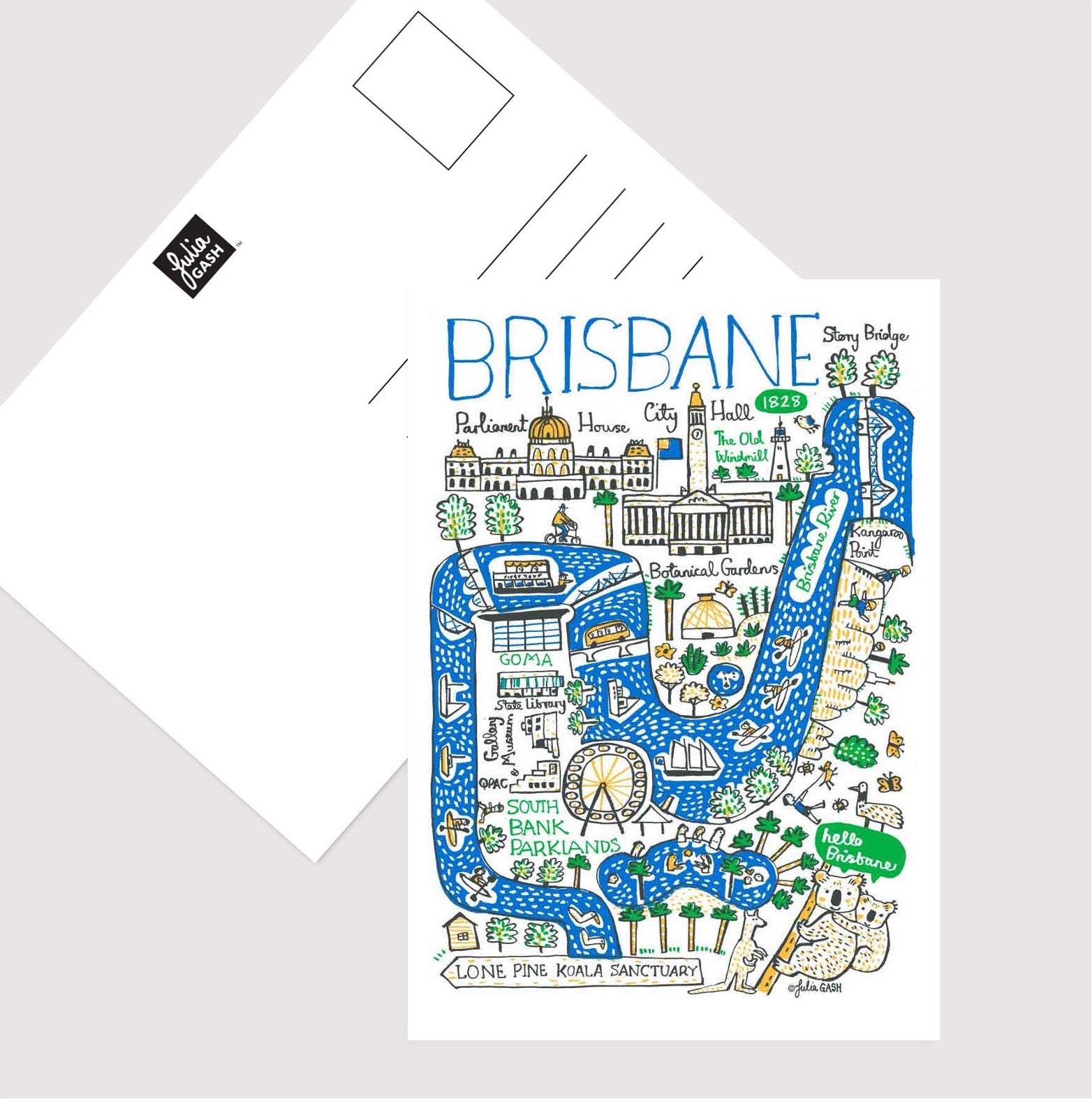 Brisbane Postcard - Julia Gash