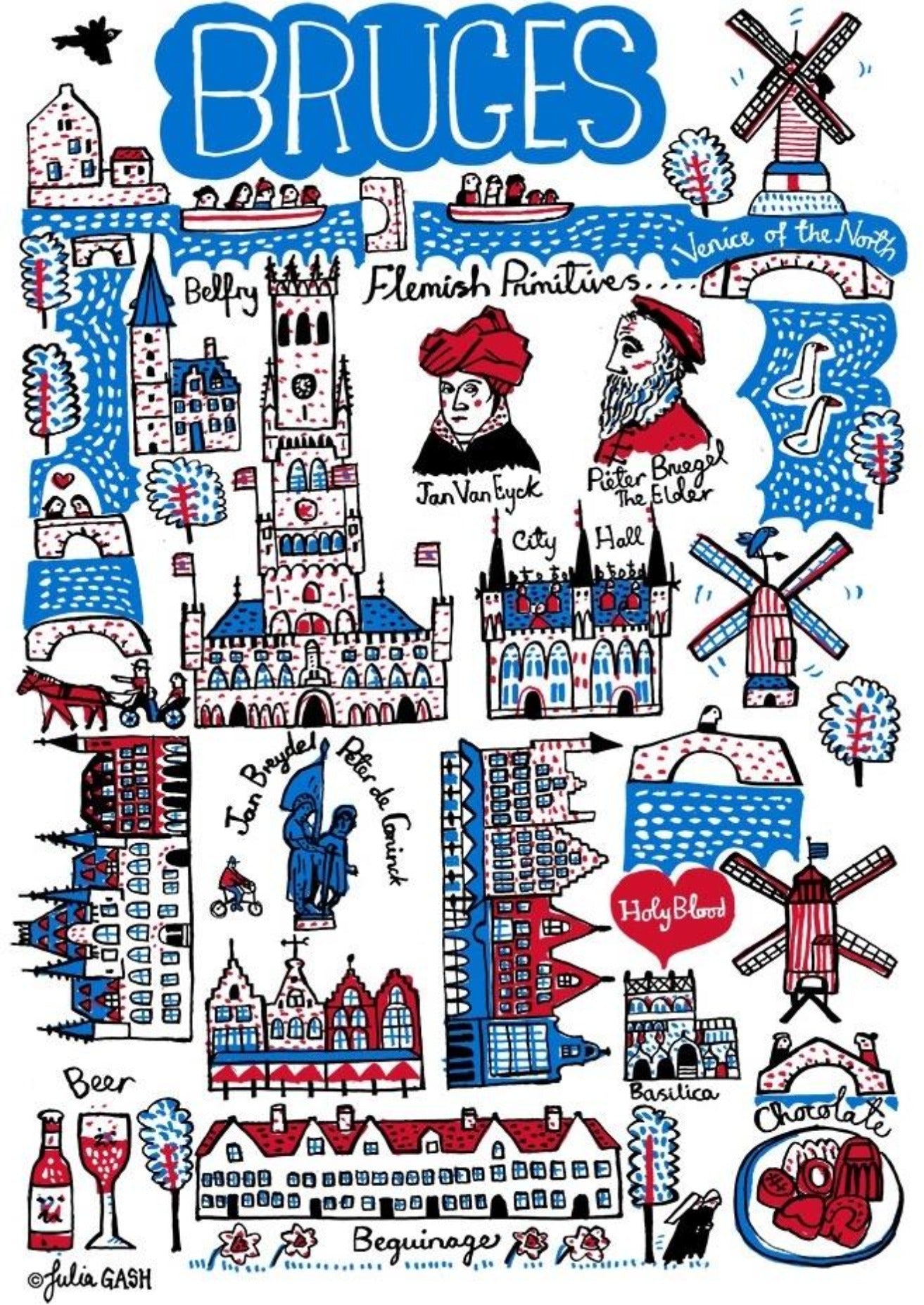 Bruges Art Print - Julia Gash