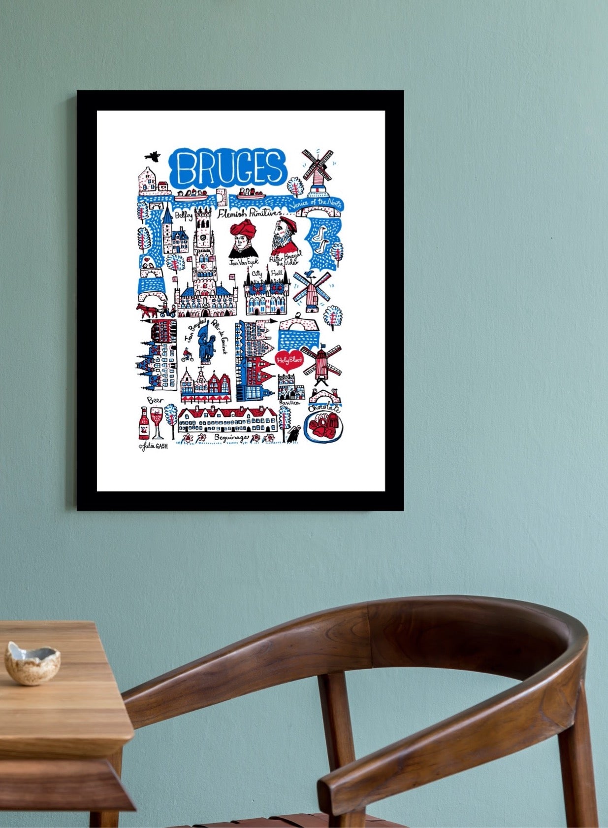 Bruges Art Print - Julia Gash