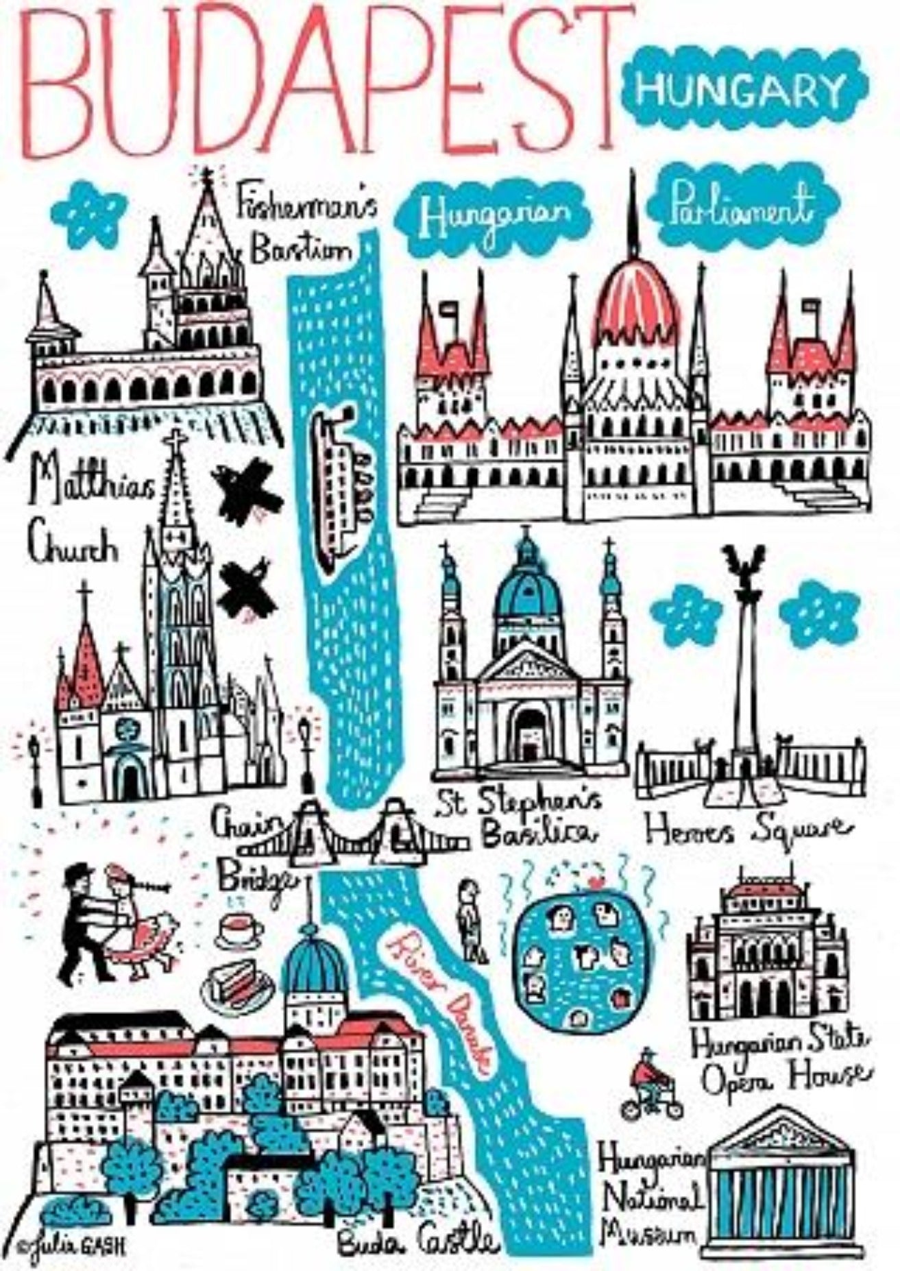 Budapest Art Print - Julia Gash