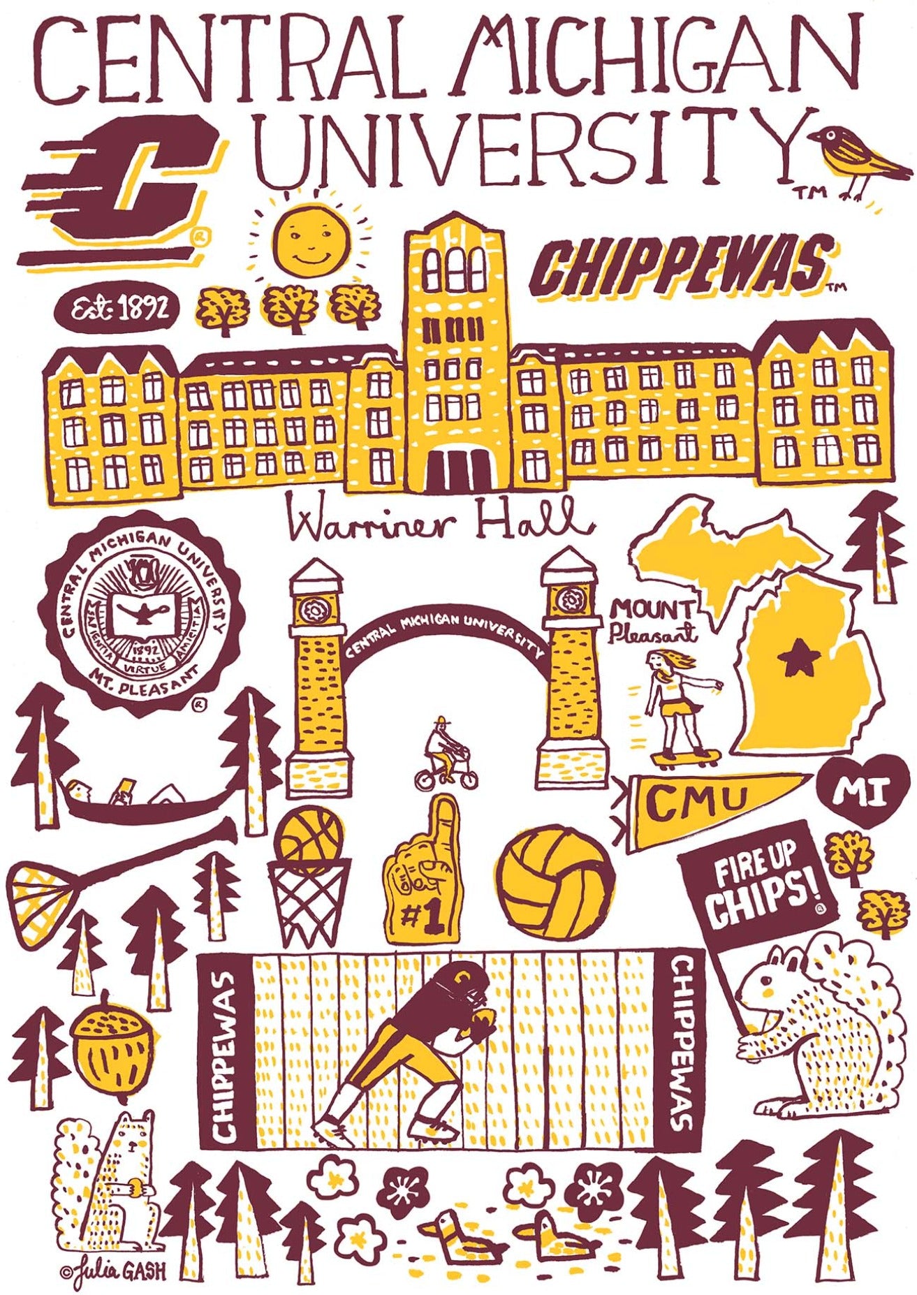 Central Michigan University by Julia Gash