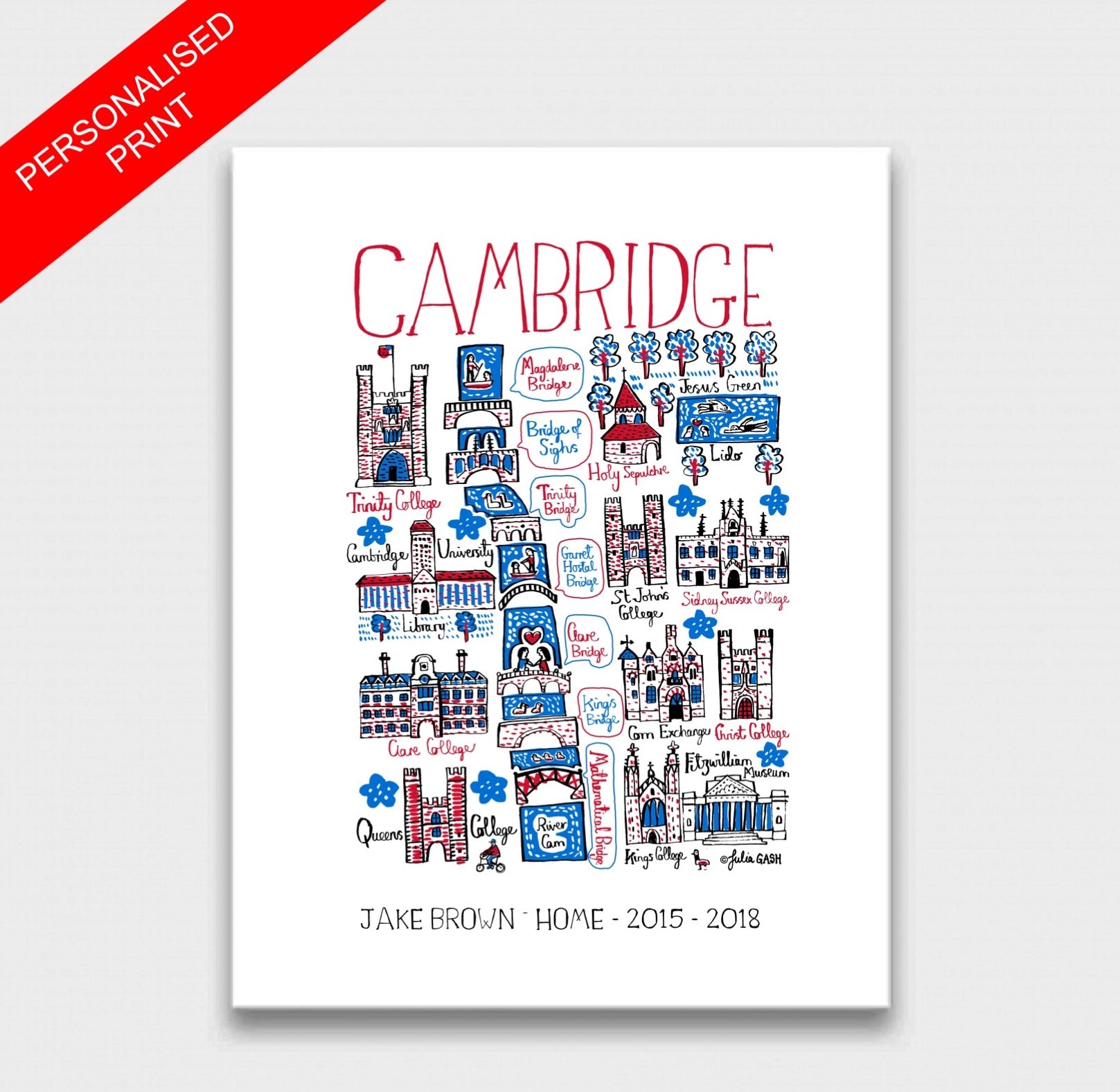 Cambridge Art Print - Julia Gash