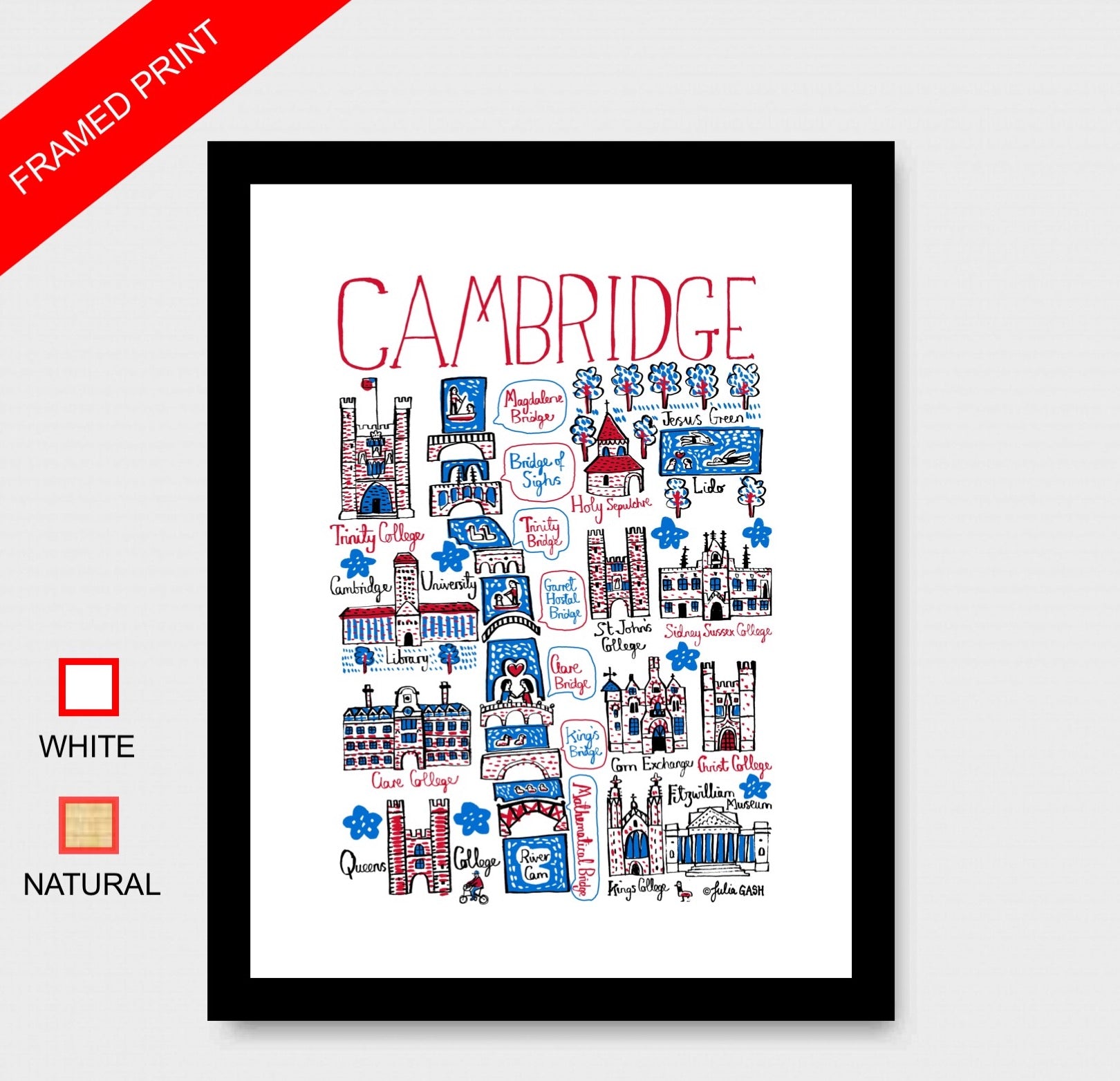 Cambridge Art Print - Julia Gash