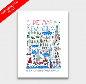 Christmas in New York Art Print - Julia Gash