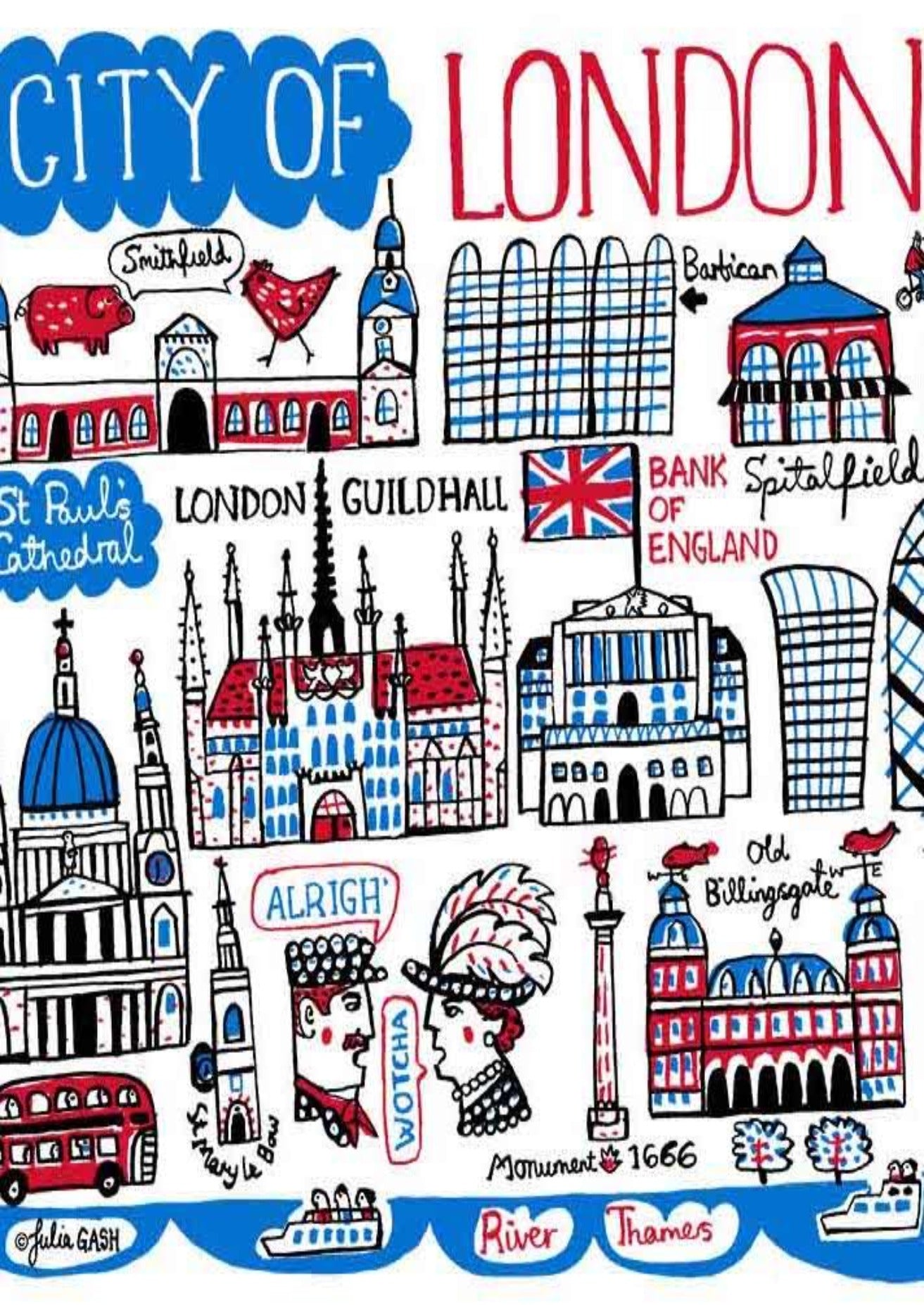 City of London Art Print - Julia Gash