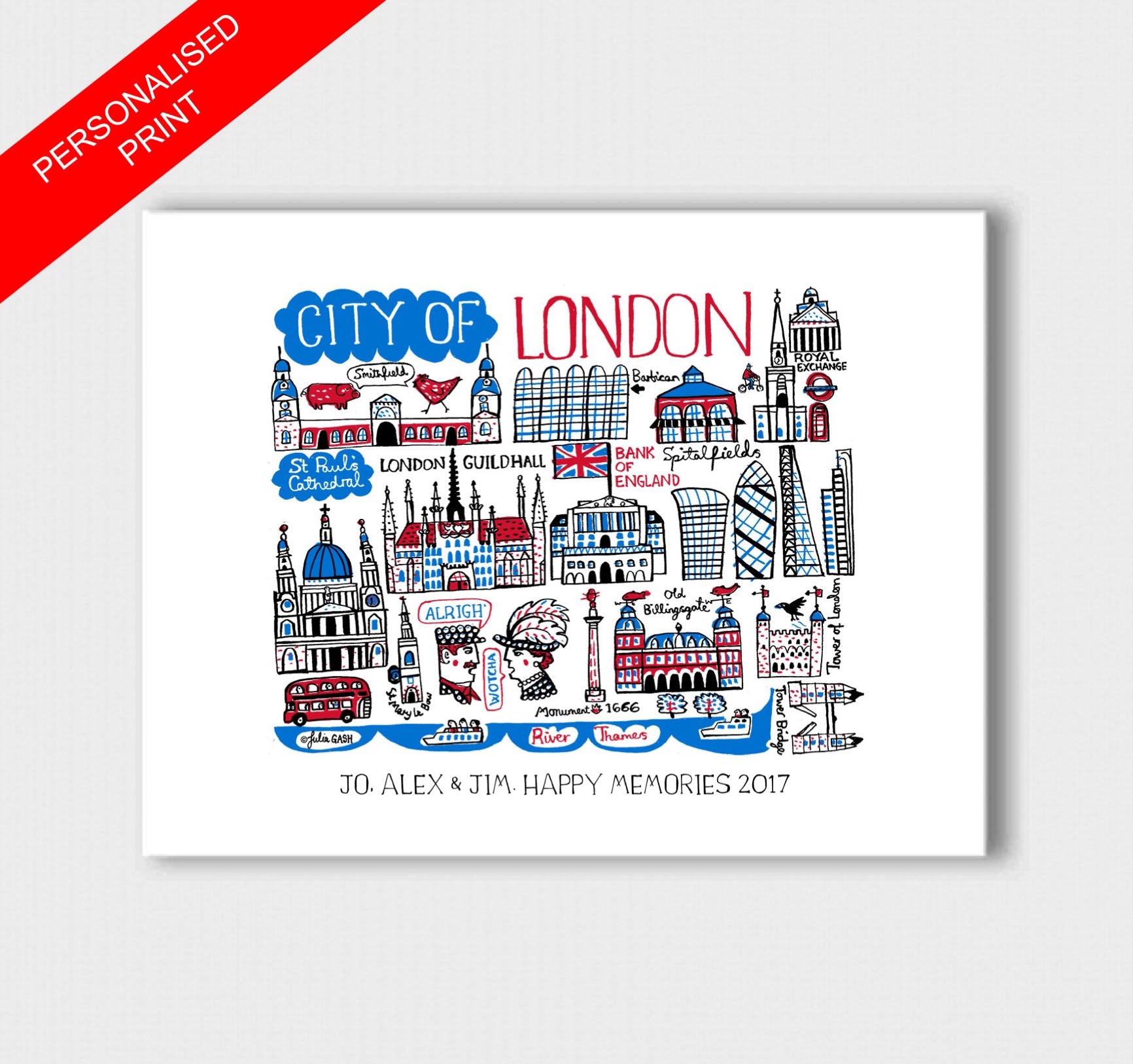 City of London Art Print - Julia Gash