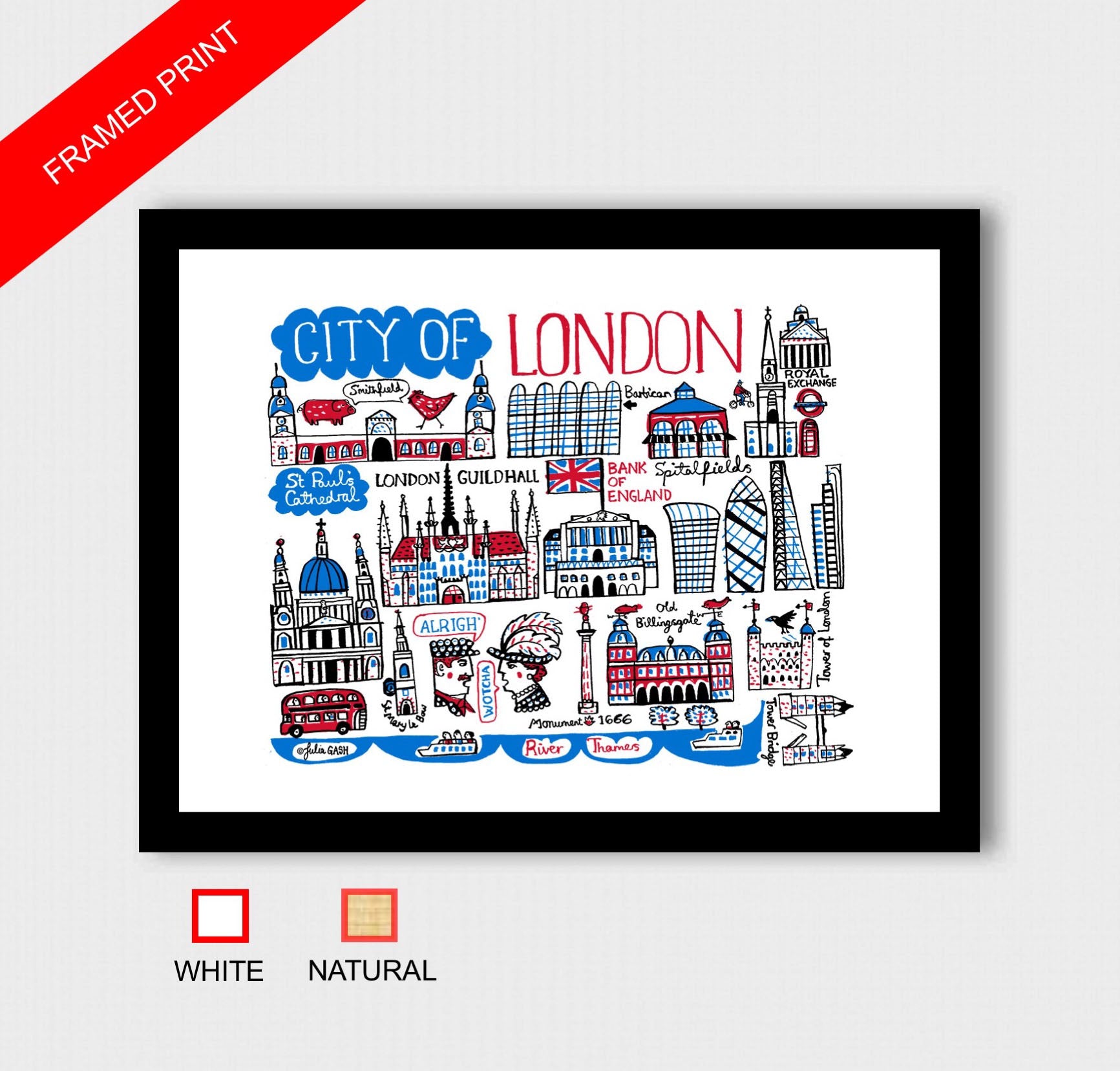 City of London Art Print - Julia Gash