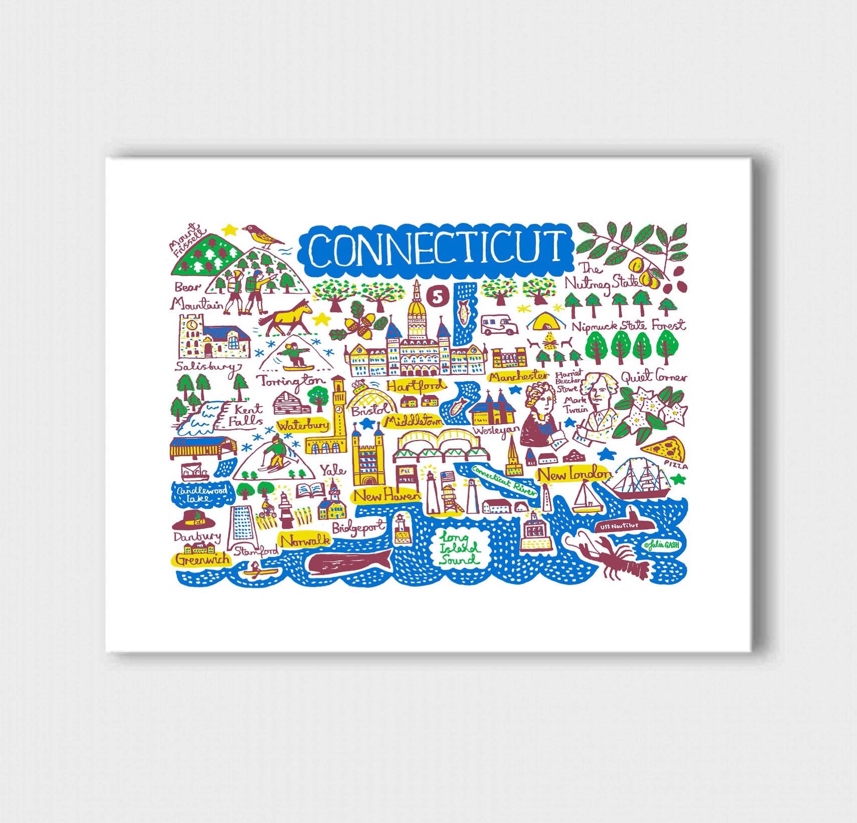 Connecticut Art Print - Julia Gash