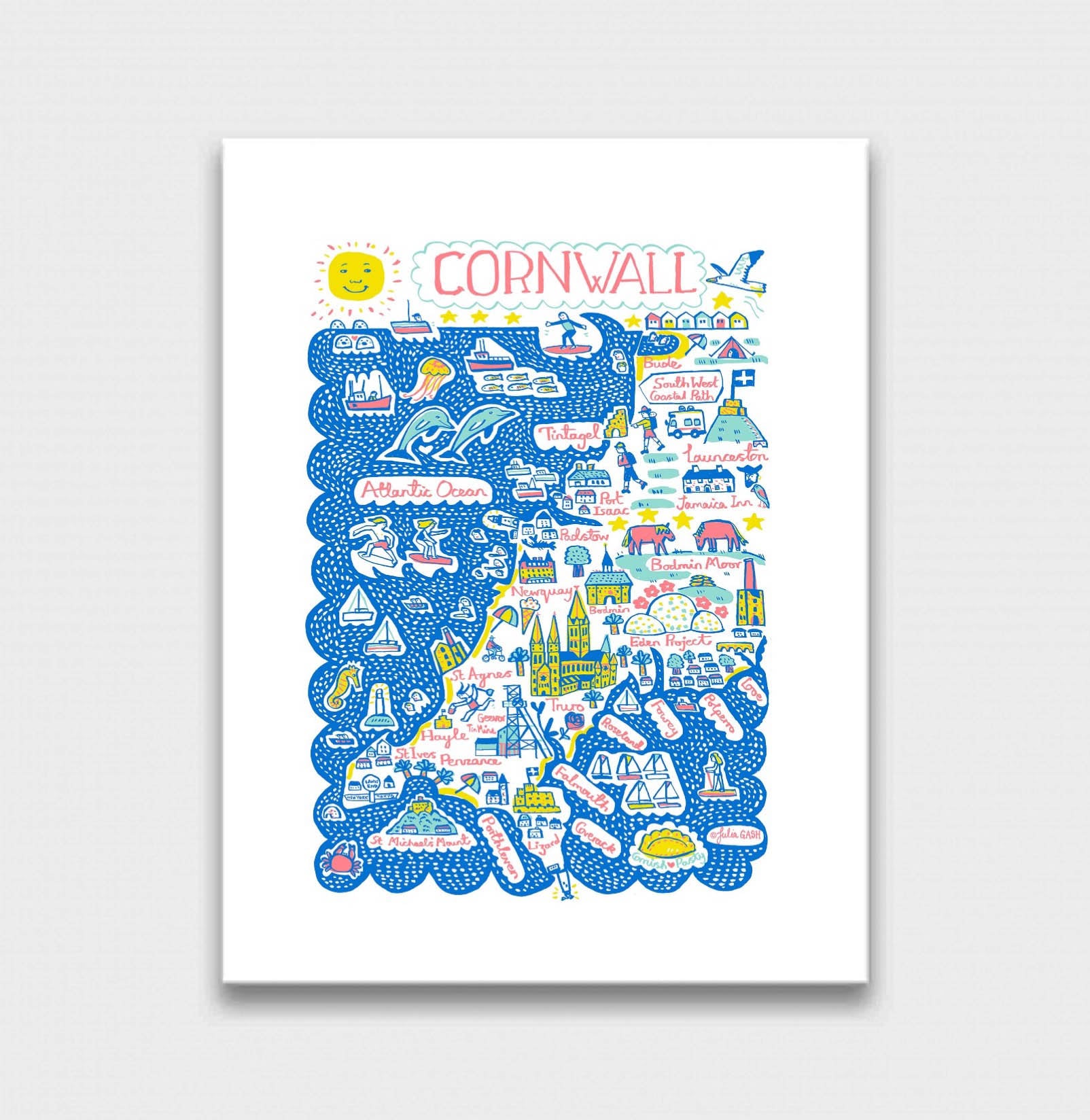 Cornwall Art Print - Julia Gash