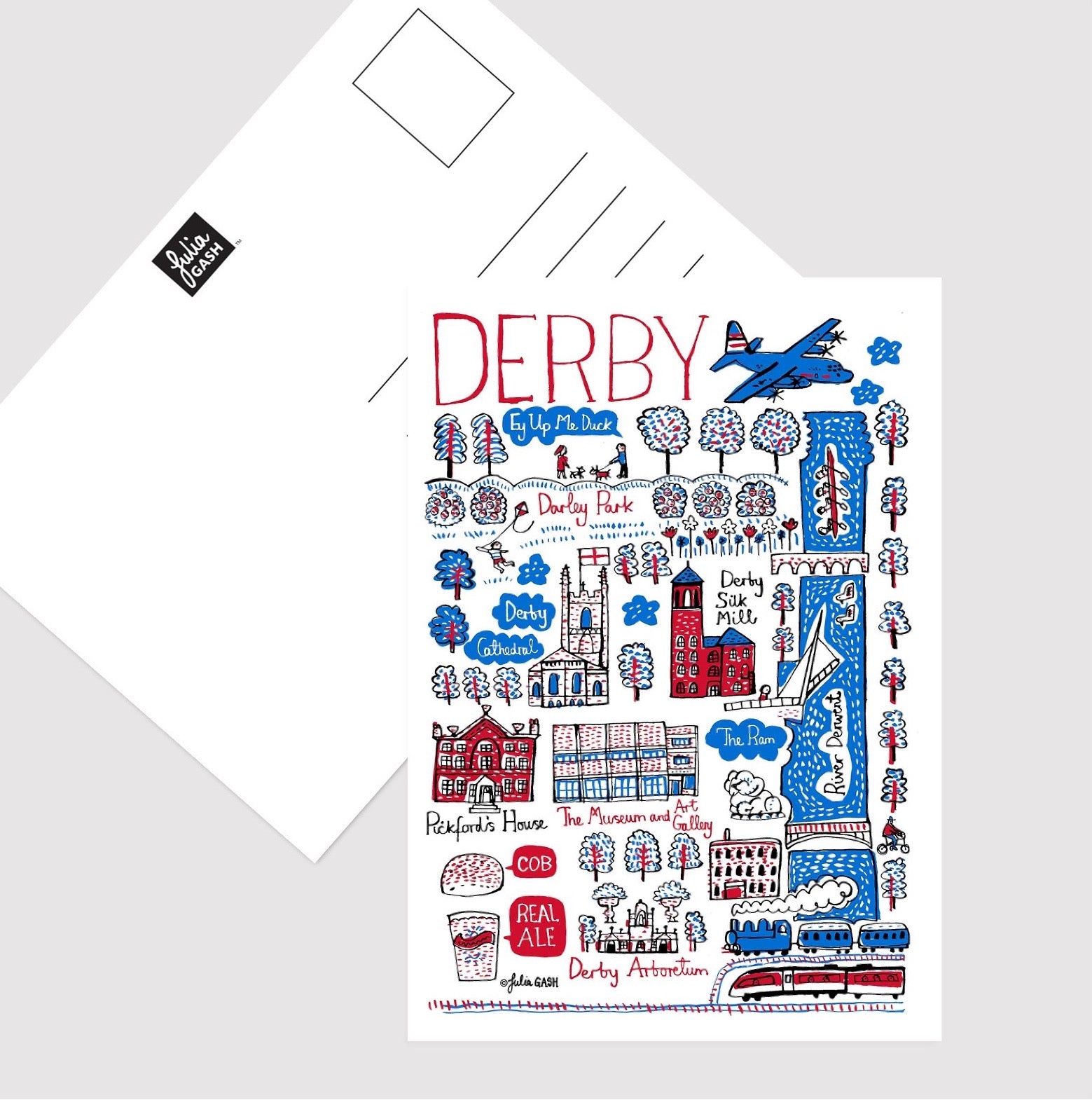 Derby Postcard - Julia Gash