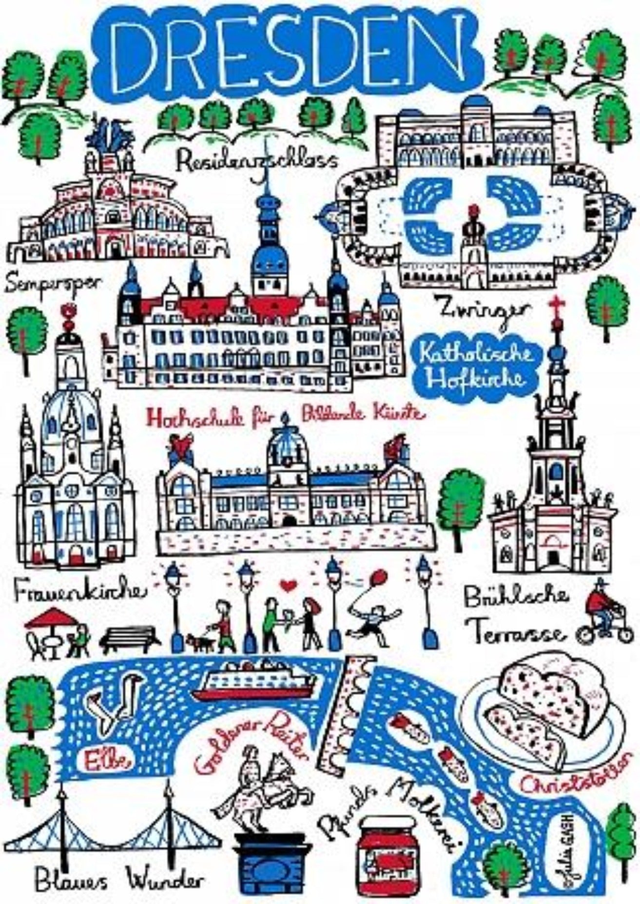 Dresden Art Print - Julia Gash