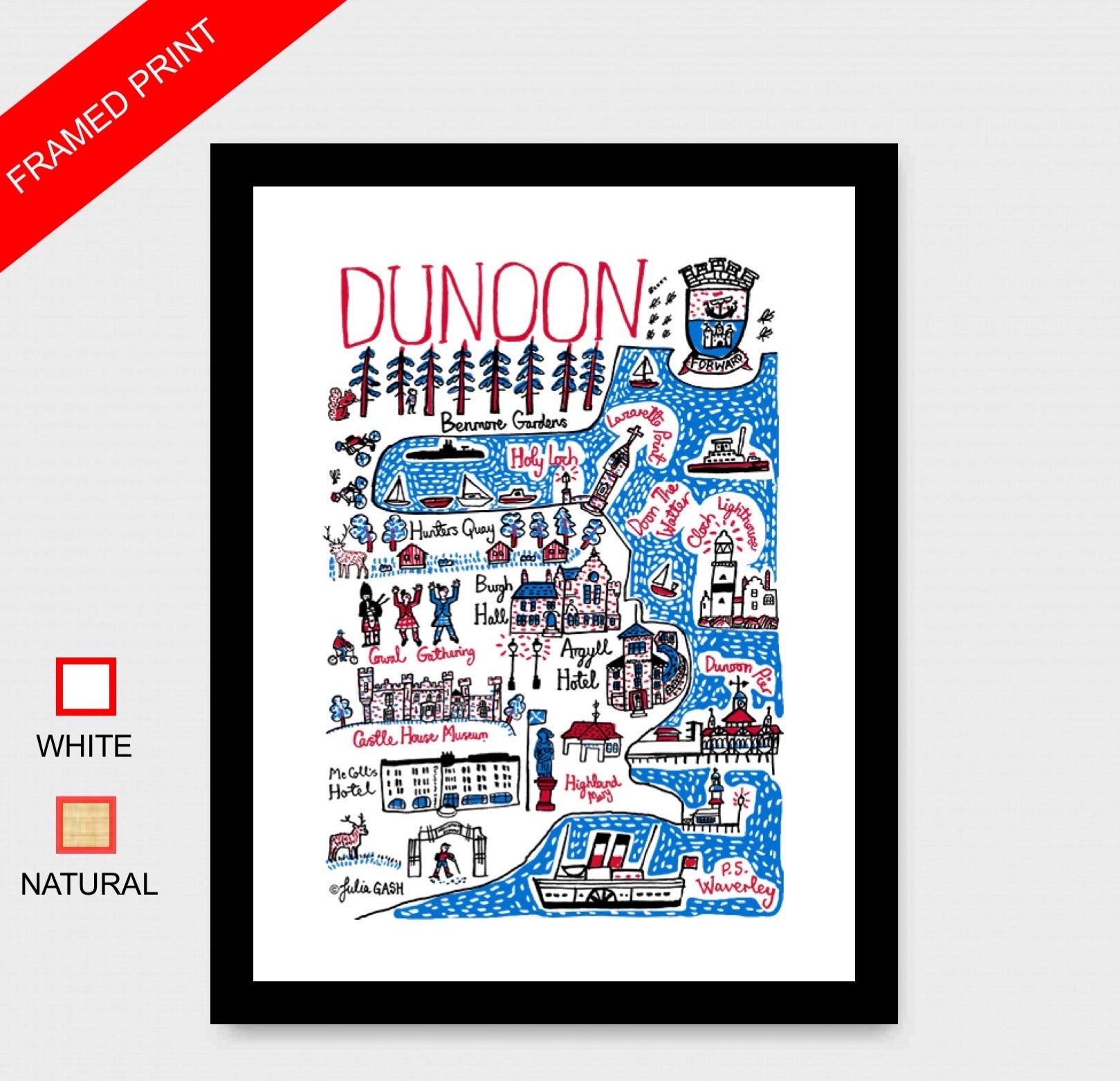 Dunoon Art Print - Julia Gash