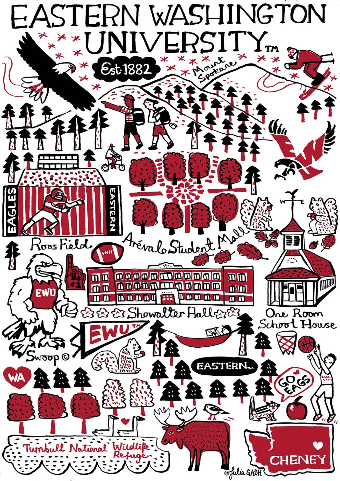 Eastern Washington University by Julia Gash