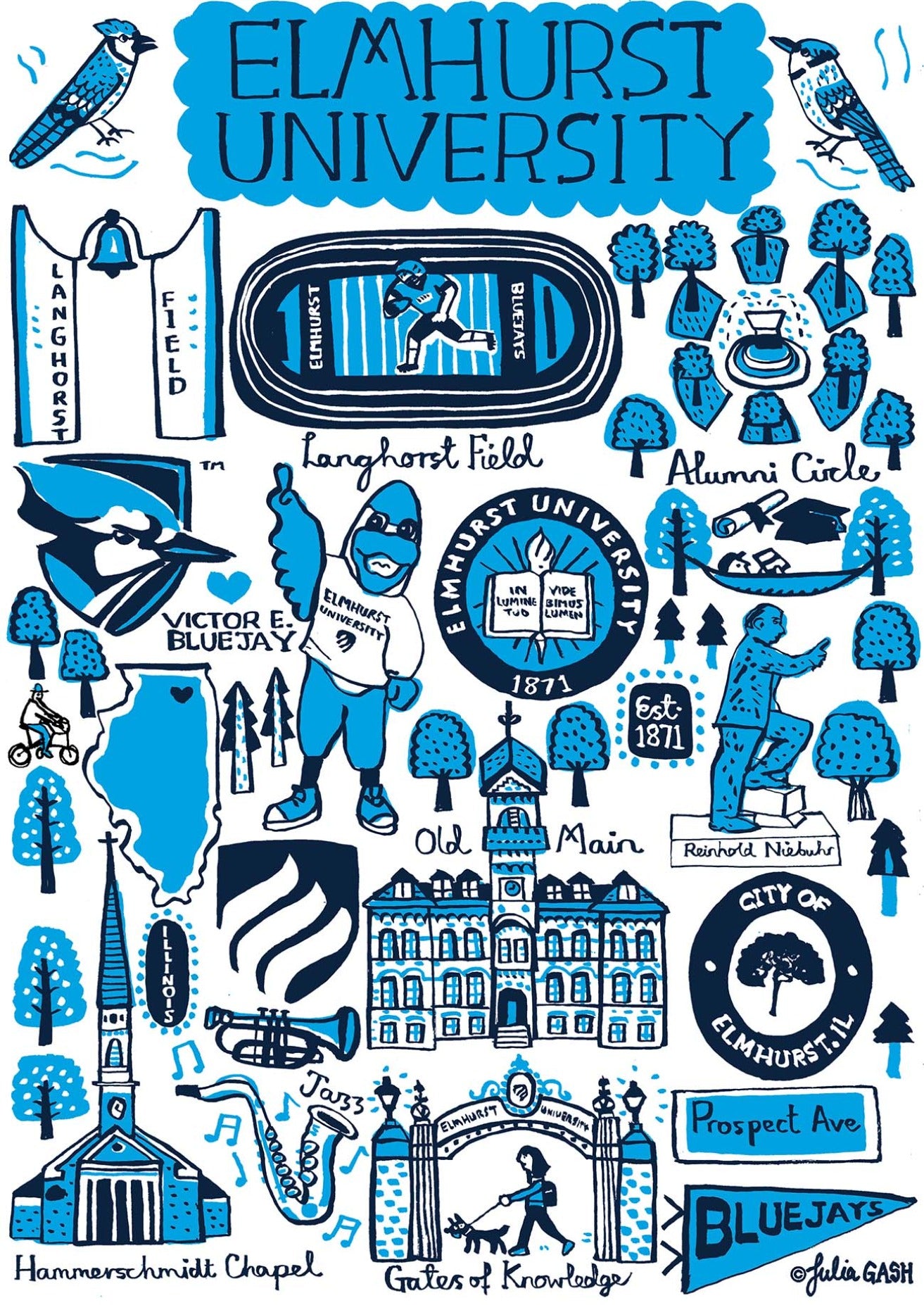 Elmhurst University by Julia Gash