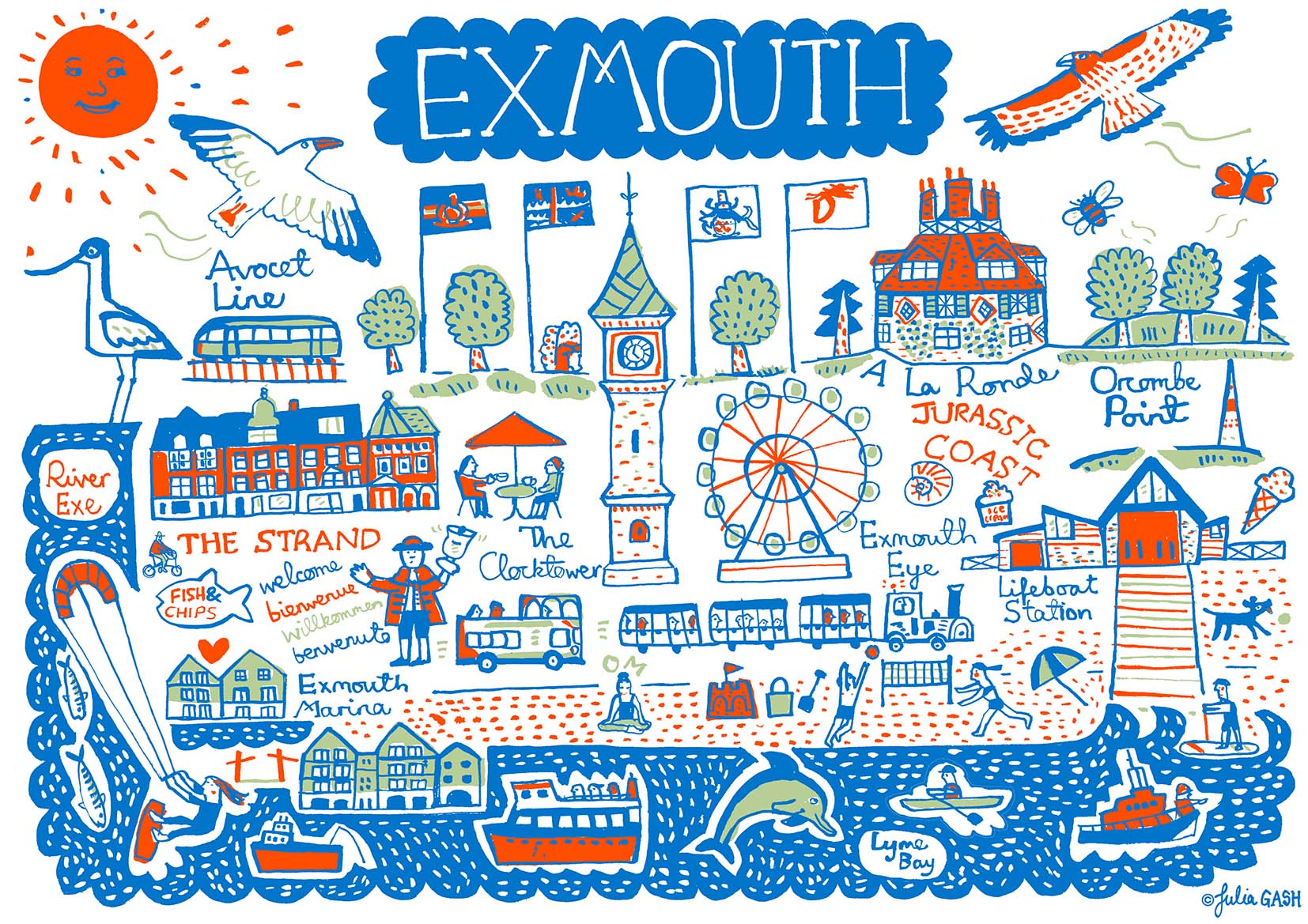 Exmouth Postcard - Julia Gash