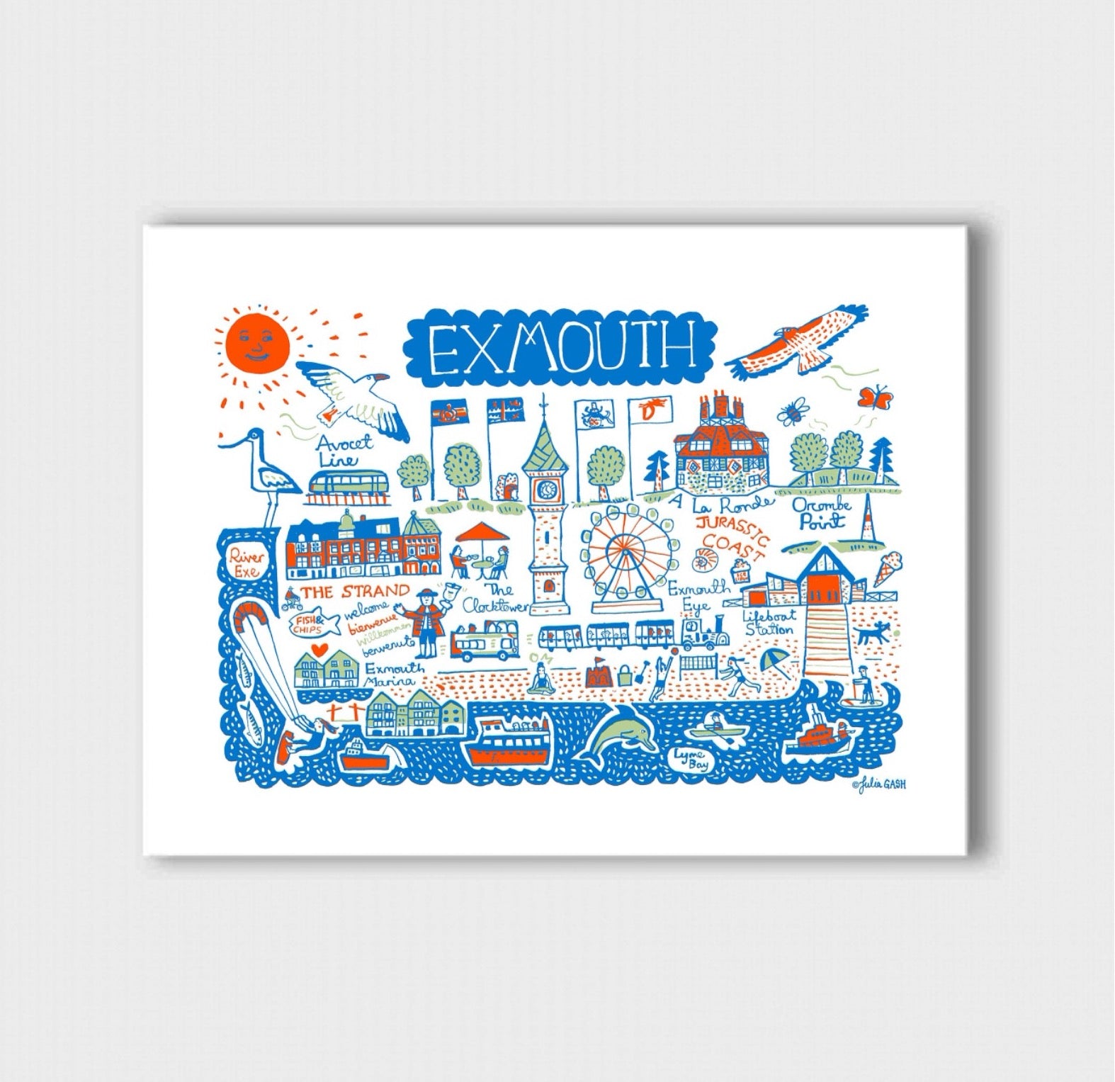 Exmouth Art Print - Julia Gash