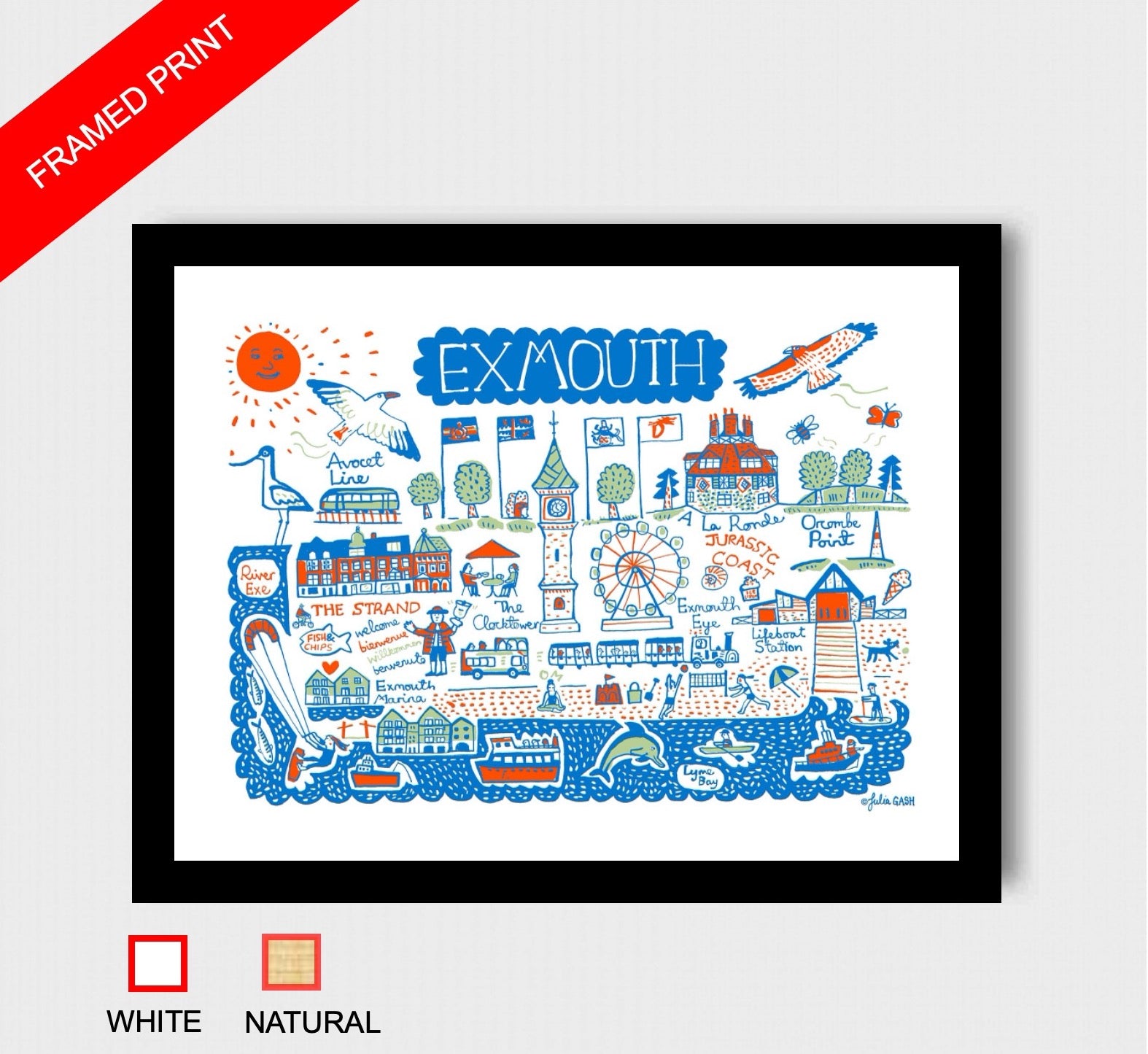 Exmouth Art Print - Julia Gash