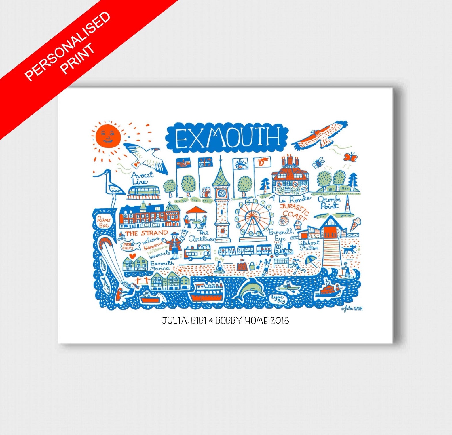 Exmouth Art Print - Julia Gash