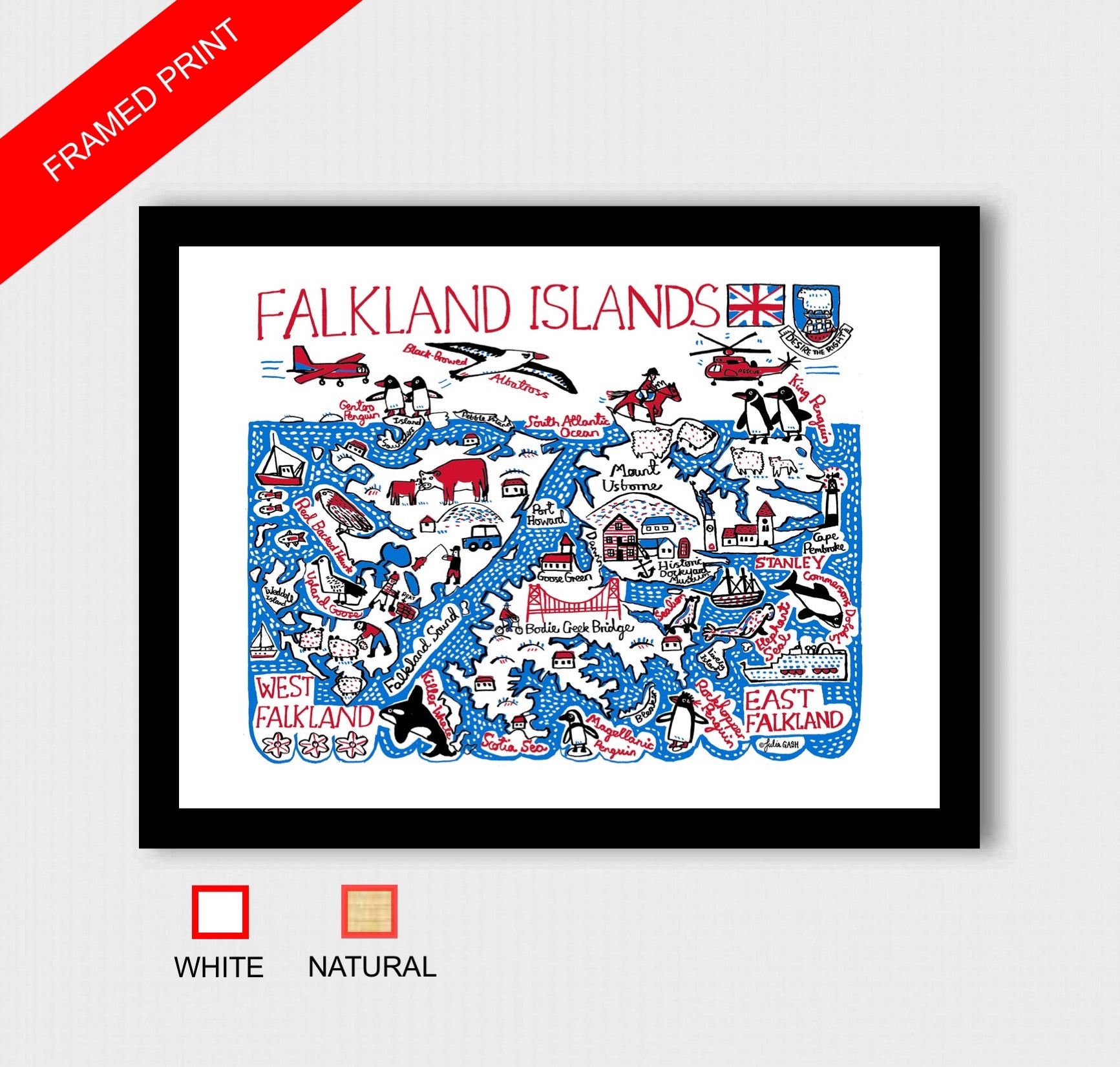 Falkland Islands Art Print - Julia Gash