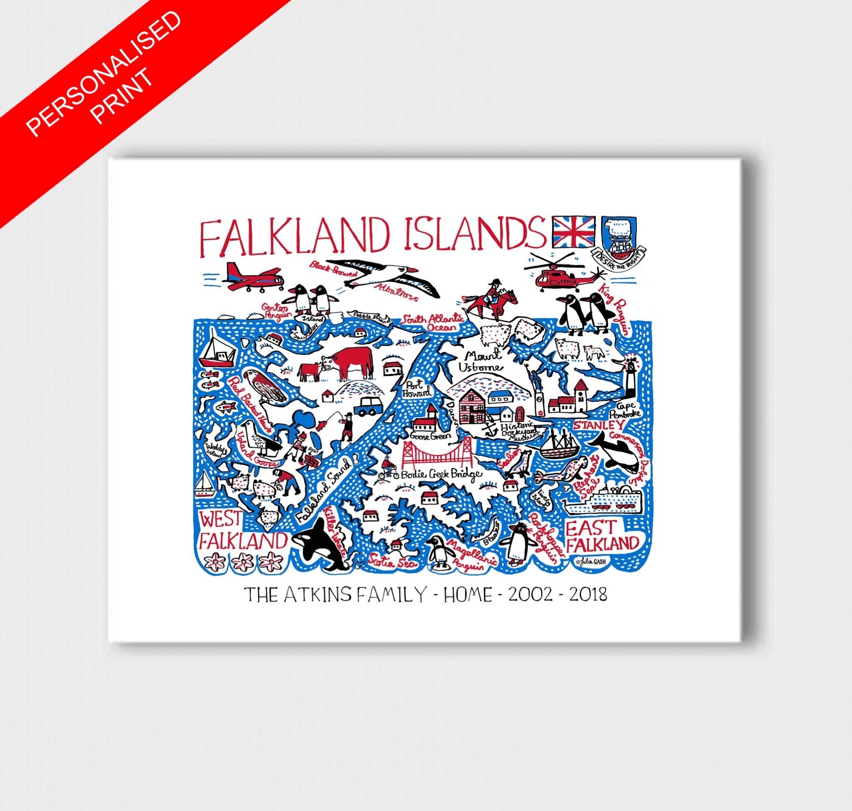 Falkland Islands Art Print - Julia Gash