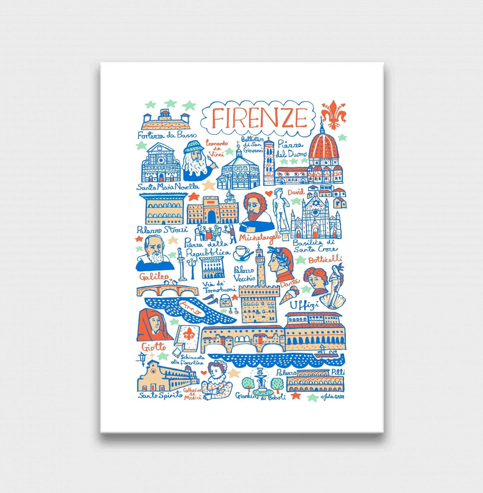 Firenze - Florence Art Print - Julia Gash