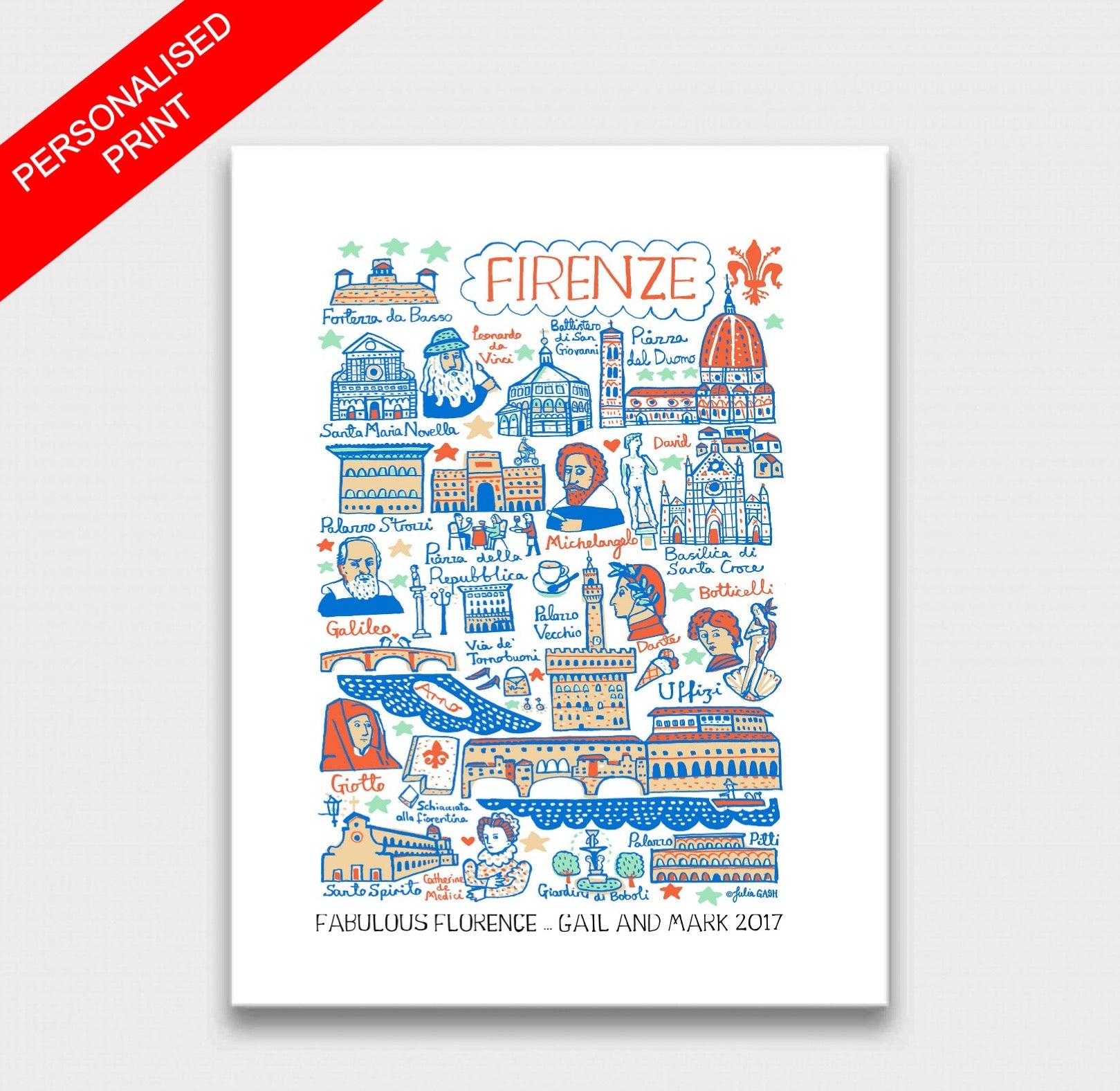 Firenze - Florence Art Print - Julia Gash