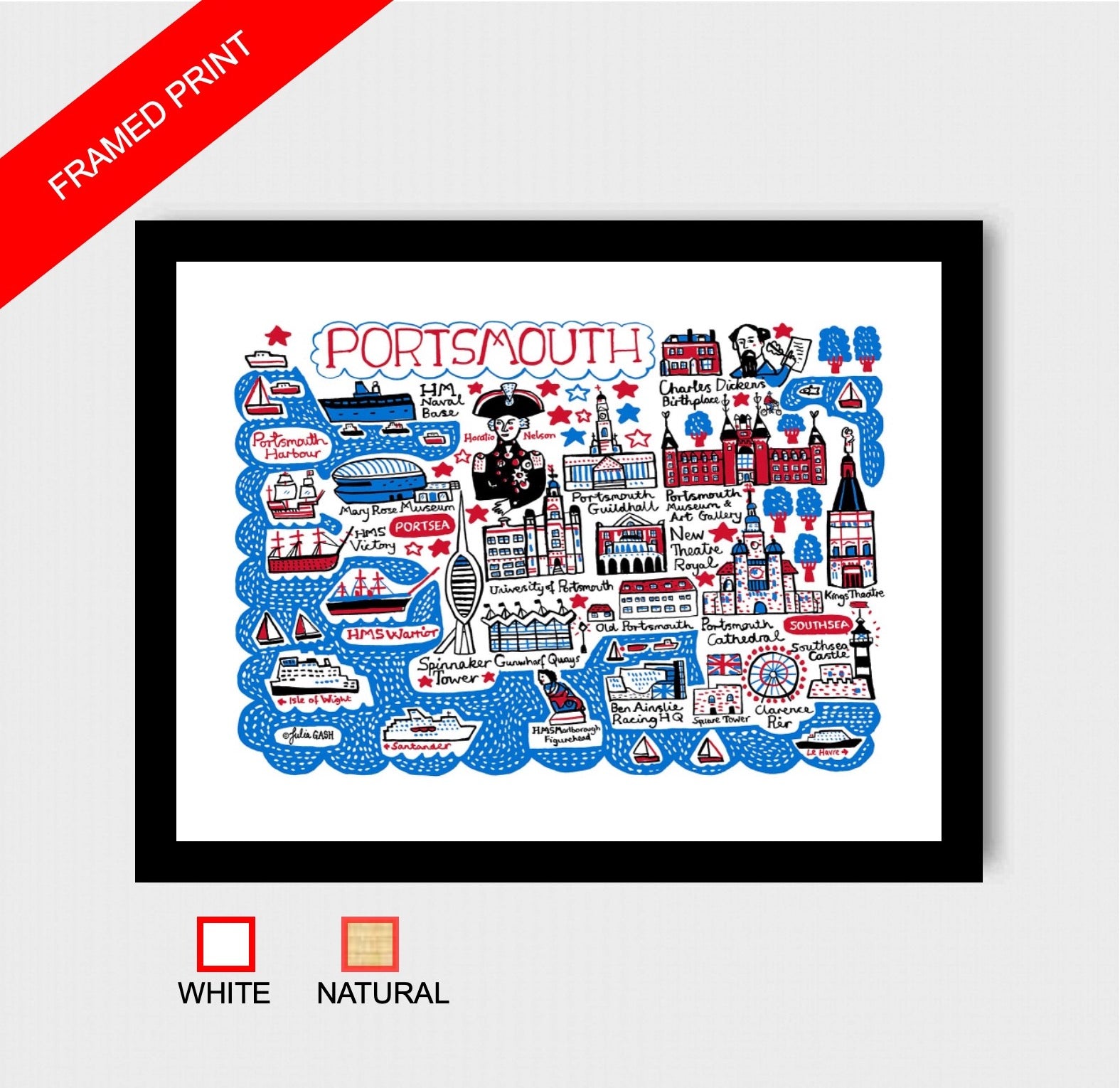 Portsmouth Art Print - Julia Gash