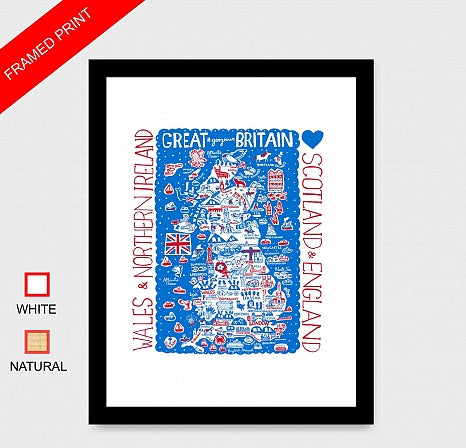 Great Britain by Dasher Art Print - Julia Gash