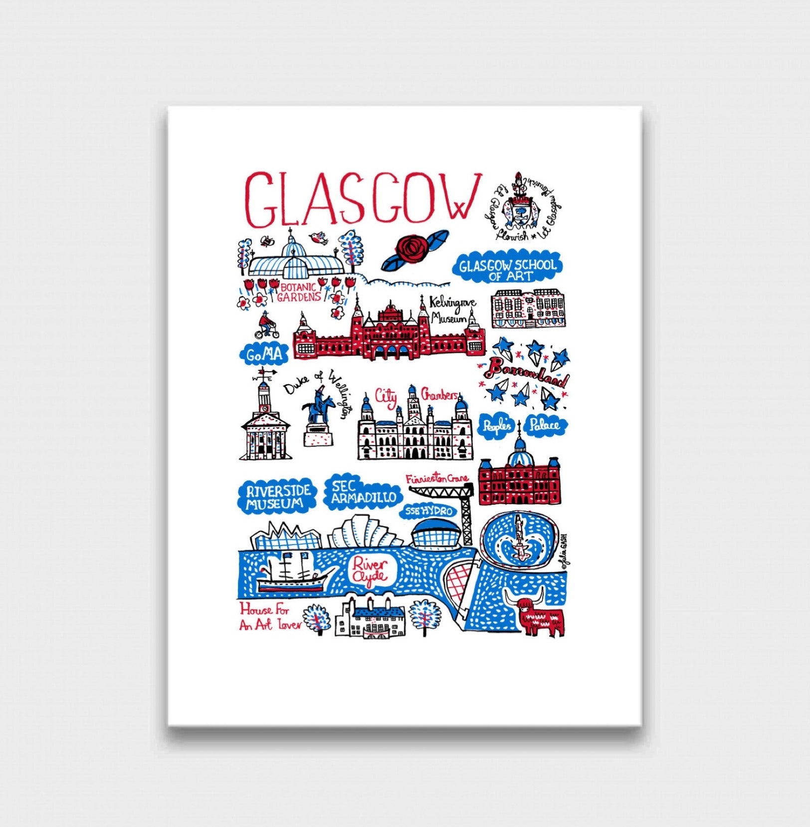 Glasgow Art Print - Julia Gash