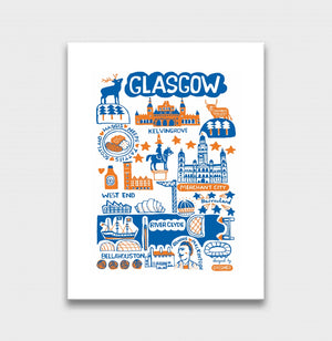 Glasgow by Dasher Art Print - Julia Gash