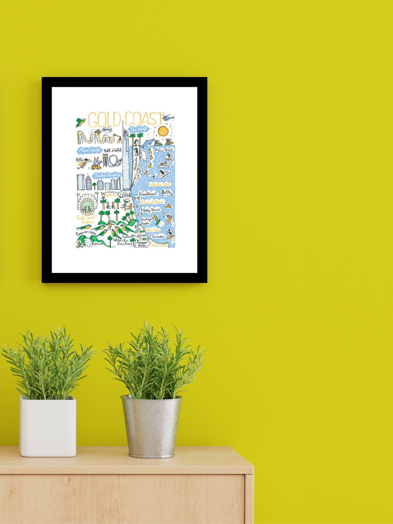 Gold Coast Art Print - Julia Gash