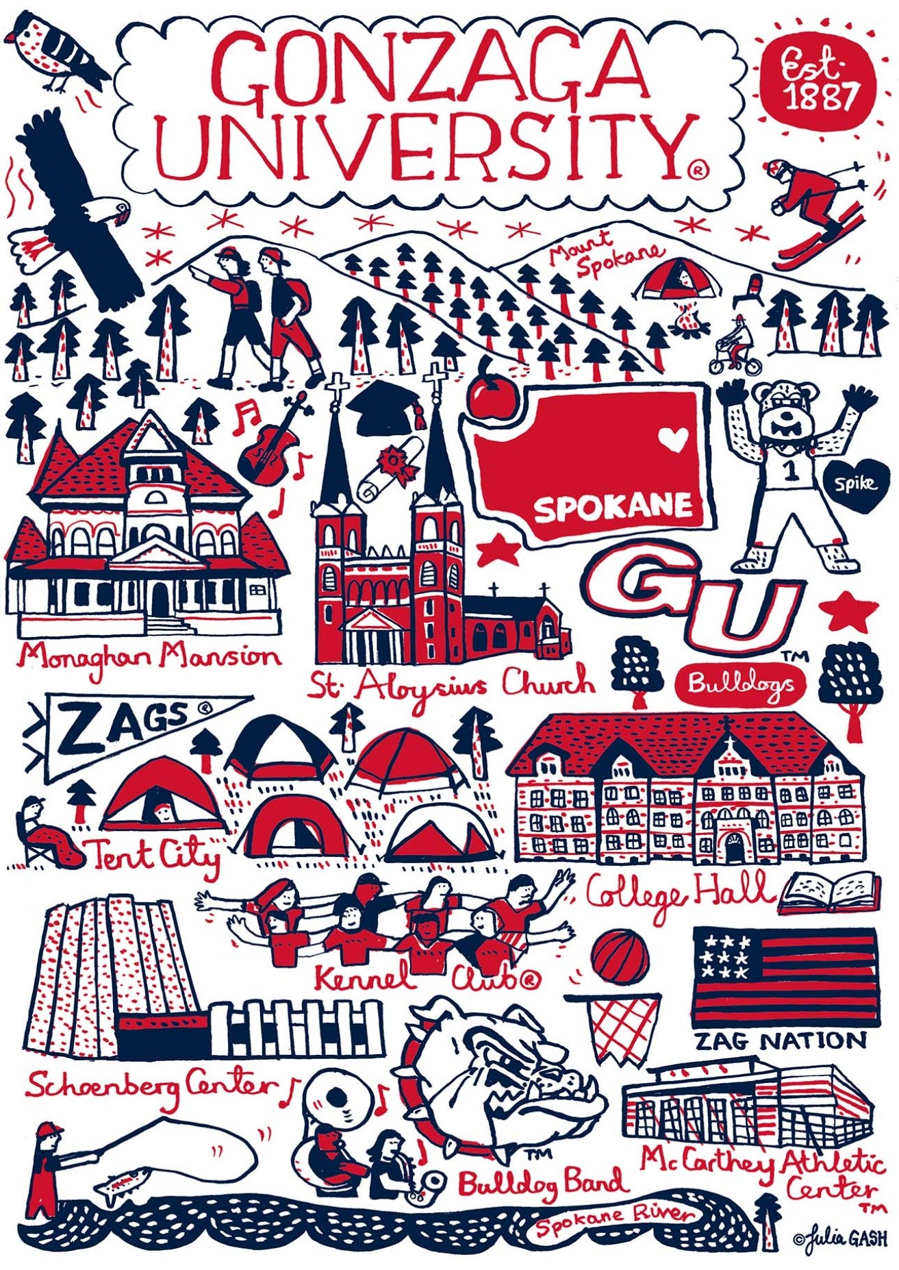 Gonzaga University by Julia Gash