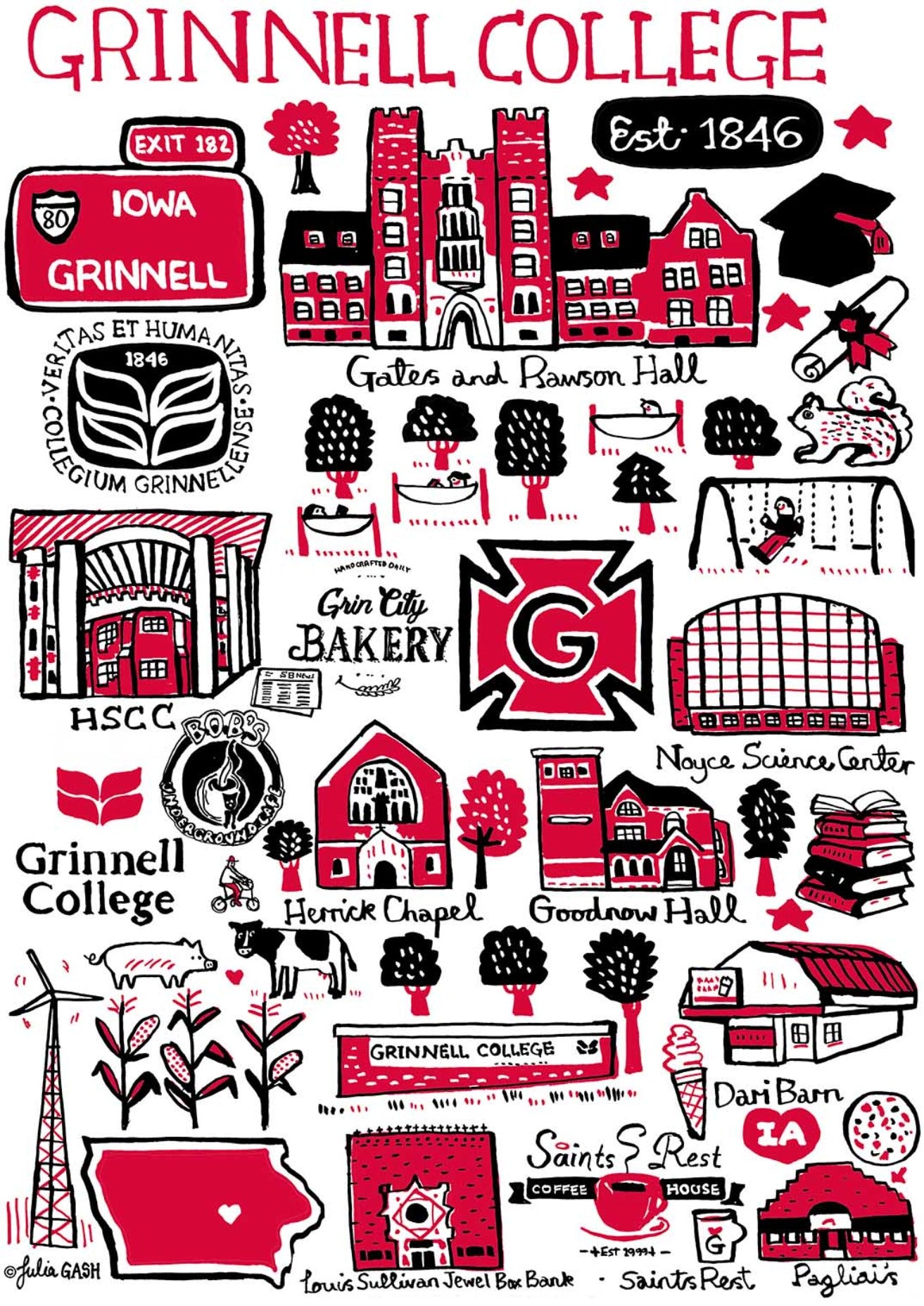Grinnell College by Julia Gash