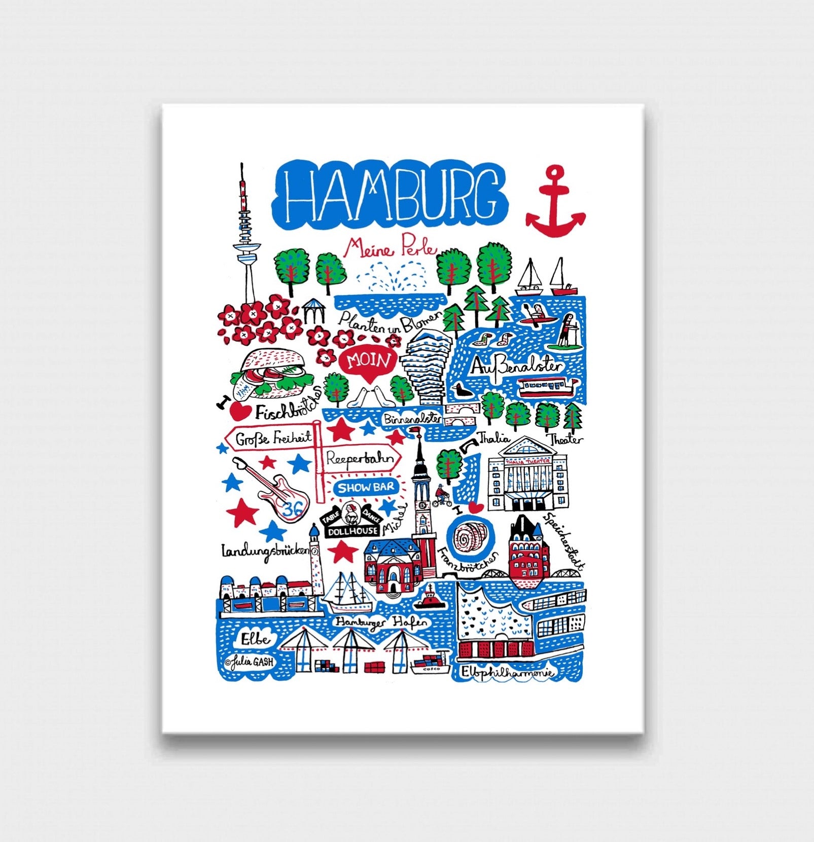 Hamburg Art Print - Julia Gash