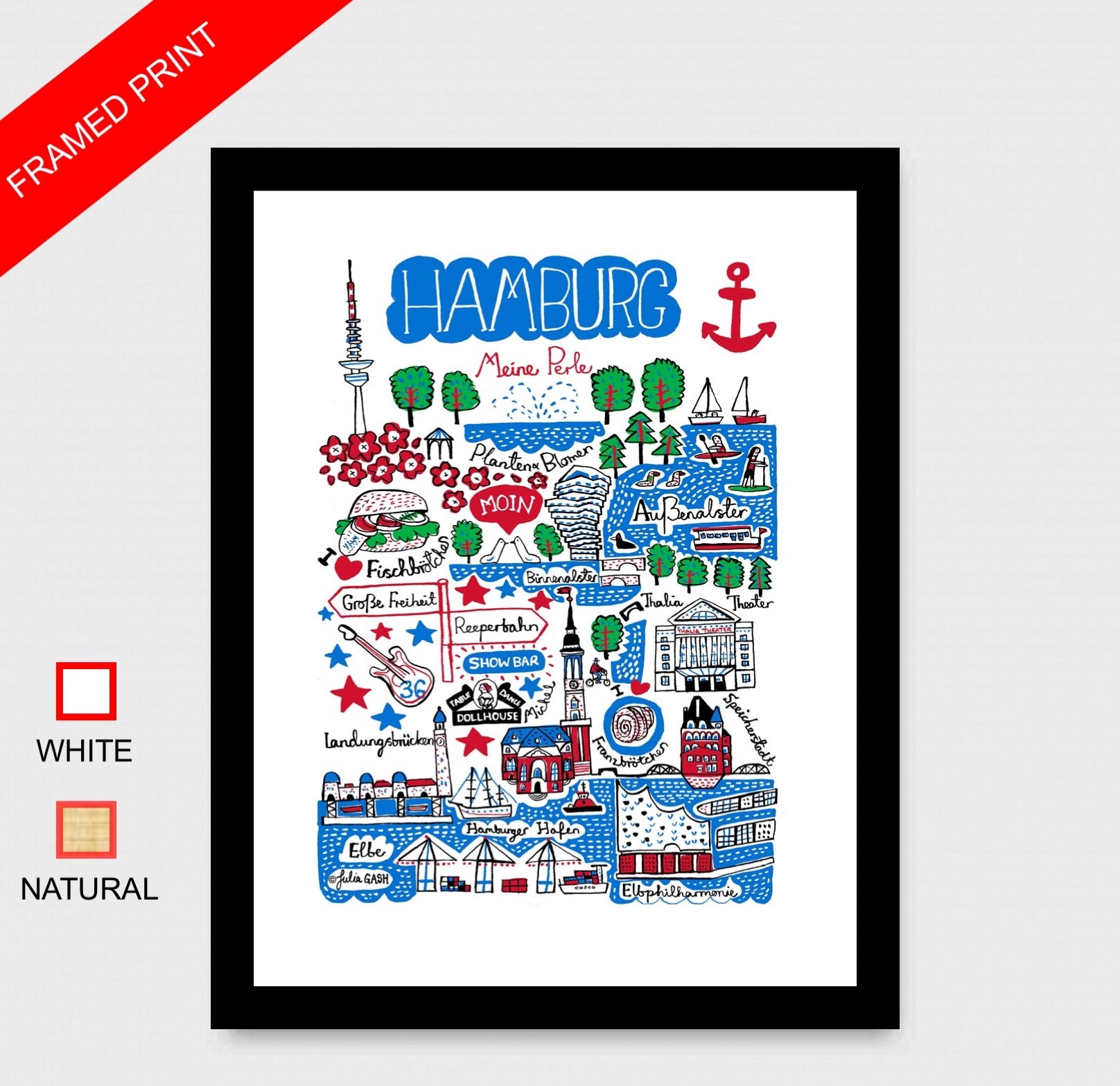 Hamburg Art Print - Julia Gash