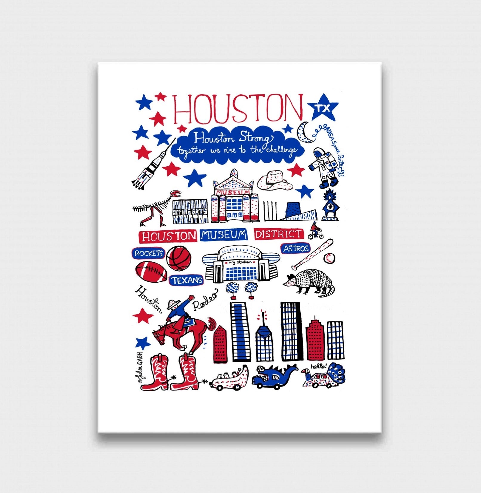 Houston Art Print - Julia Gash