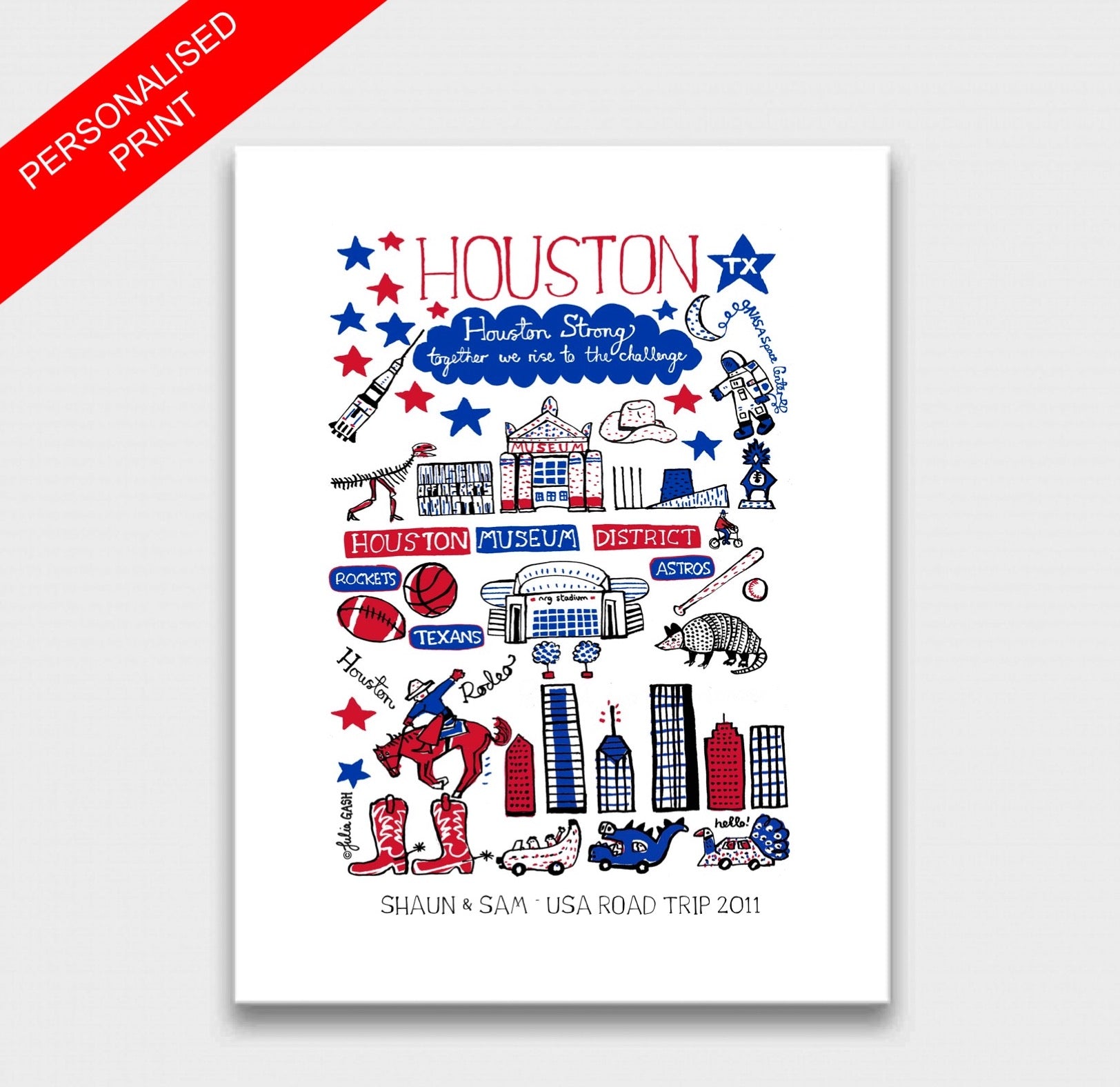 Houston Art Print - Julia Gash