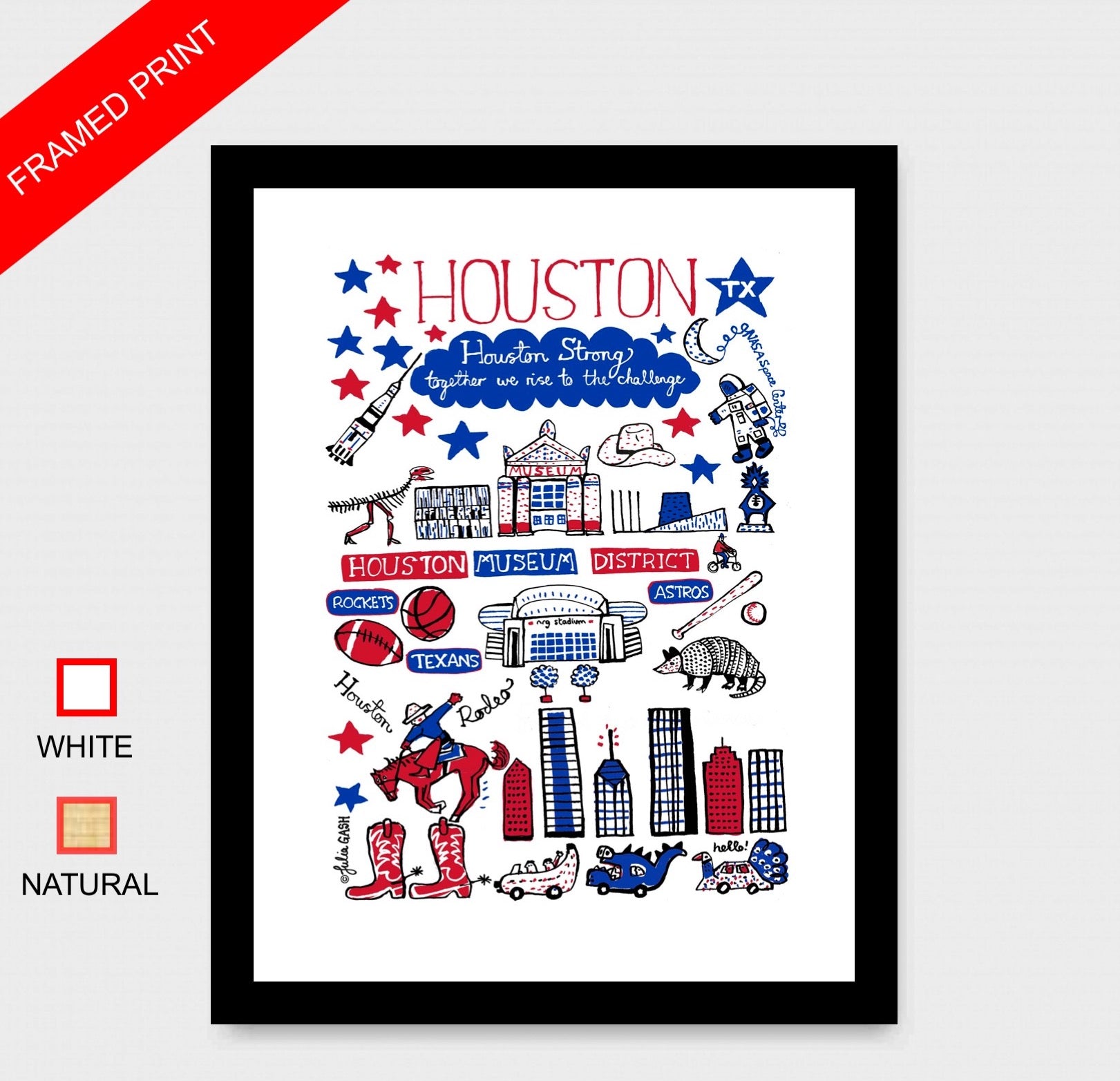 Houston Art Print - Julia Gash