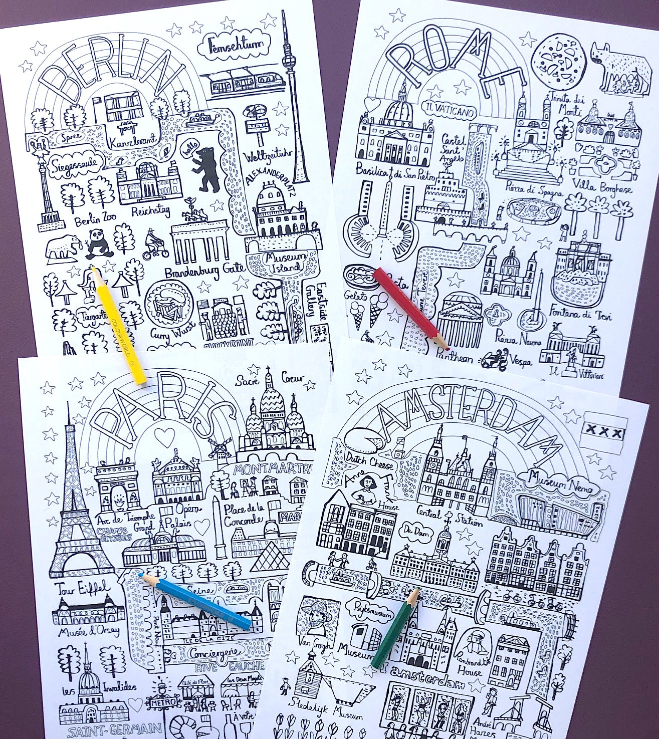 10 Cities That Rule The World - Colouring eBook - Julia Gash