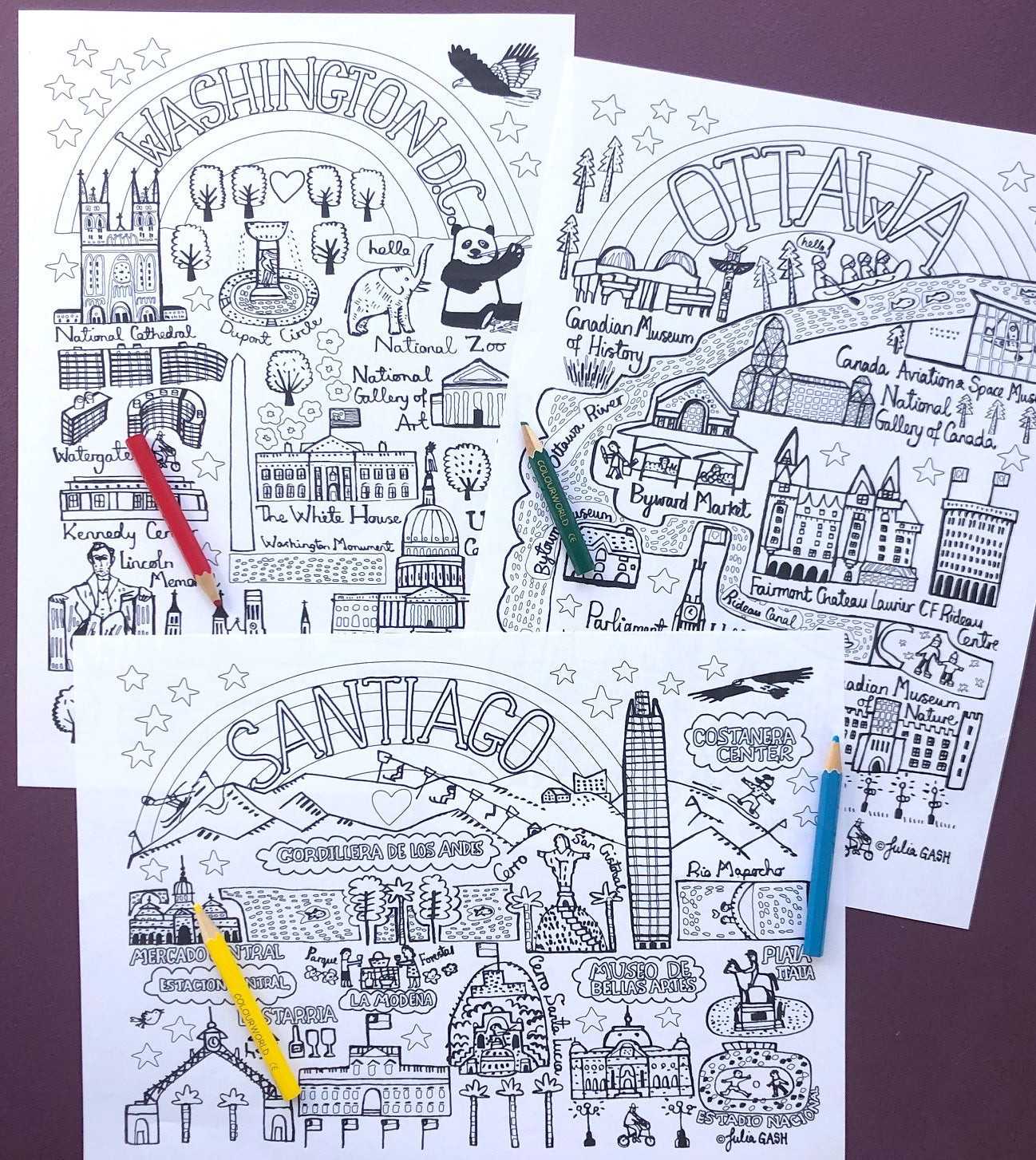 10 Cities That Rule The World - Colouring eBook - Julia Gash