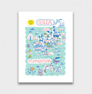 Ibiza Formentera Art Print - Julia Gash