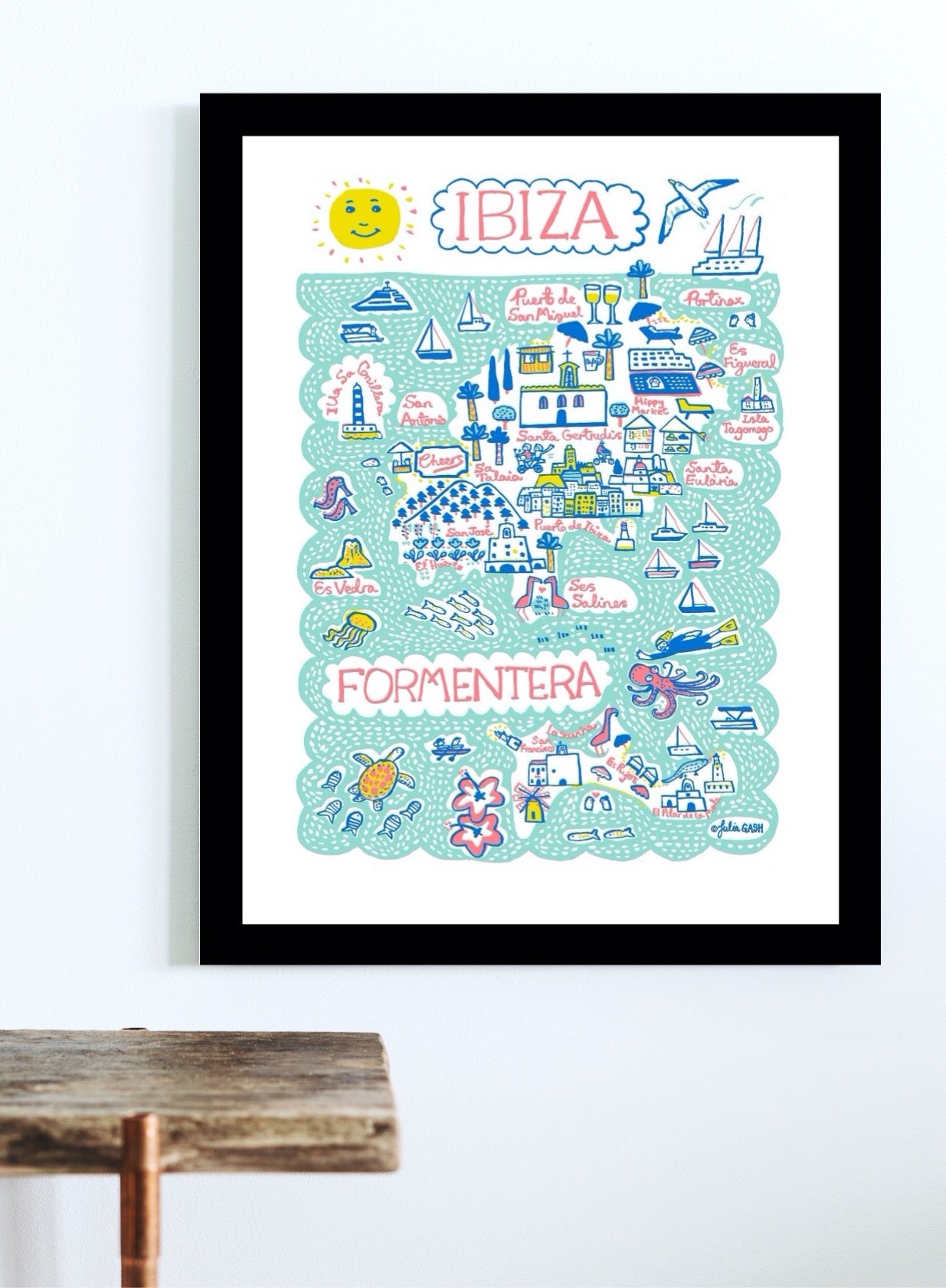 Ibiza Formentera Art Print - Julia Gash