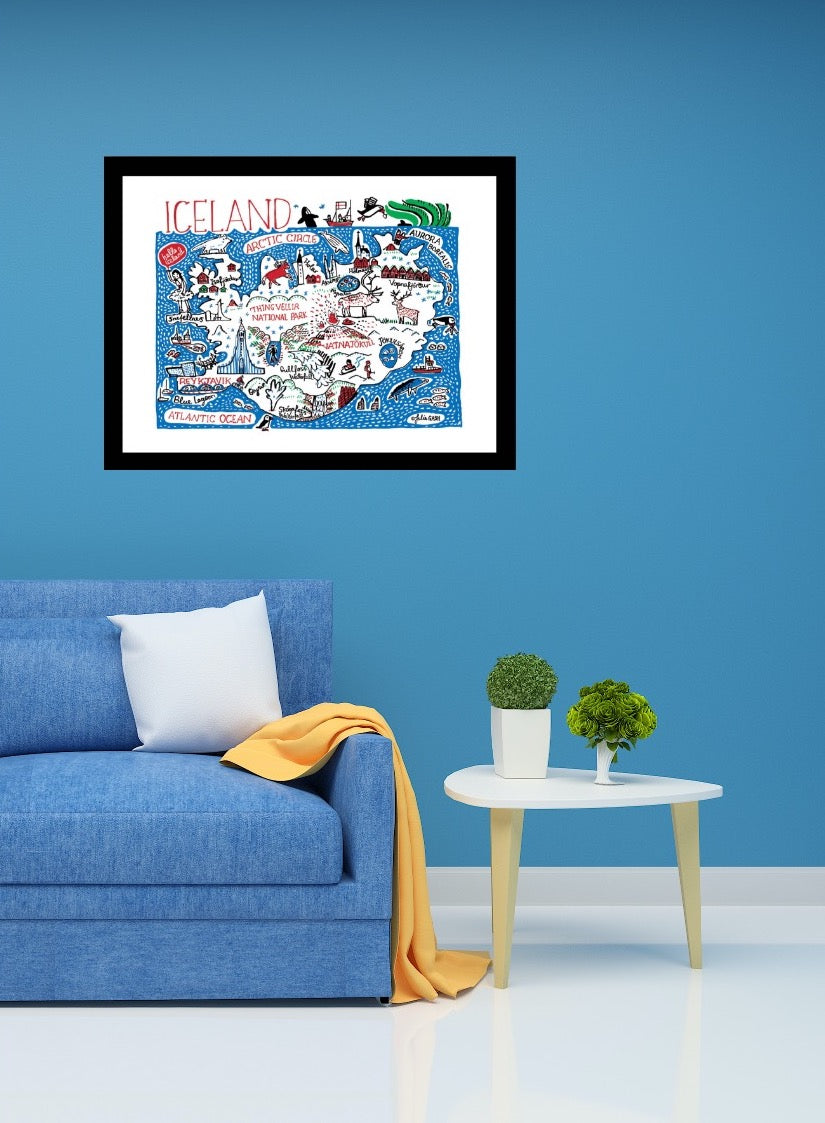 Iceland Reykjavik Art Print - Julia Gash